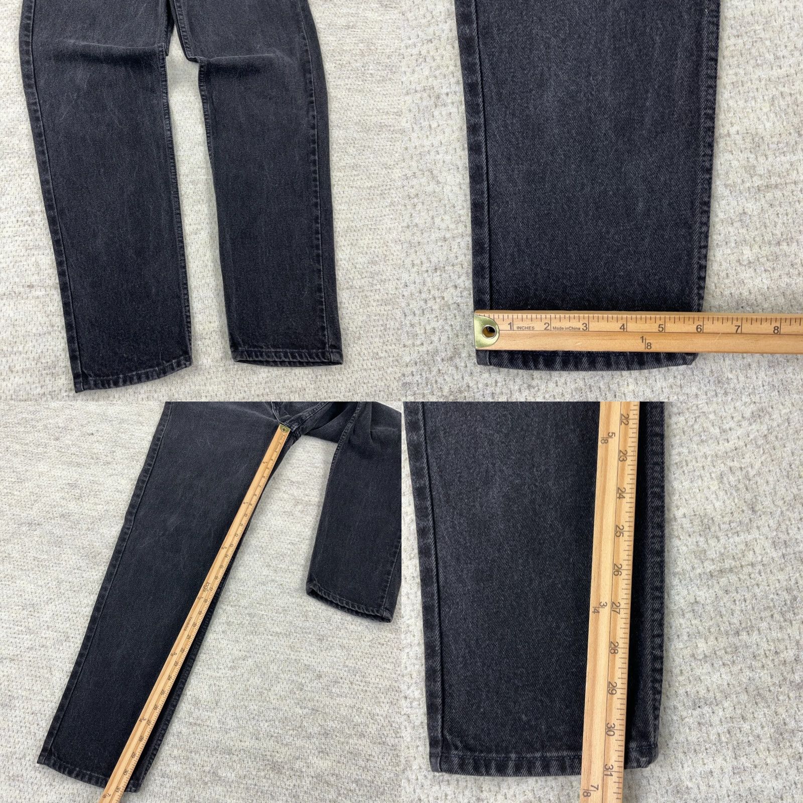 Levi's VINTAGE Levi's 921 Jeans Women 12 Tapered Black 29x31 USA 80s 90s Jeans Womens Size 34" / US 12 / IT 48 - 8 Thumbnail