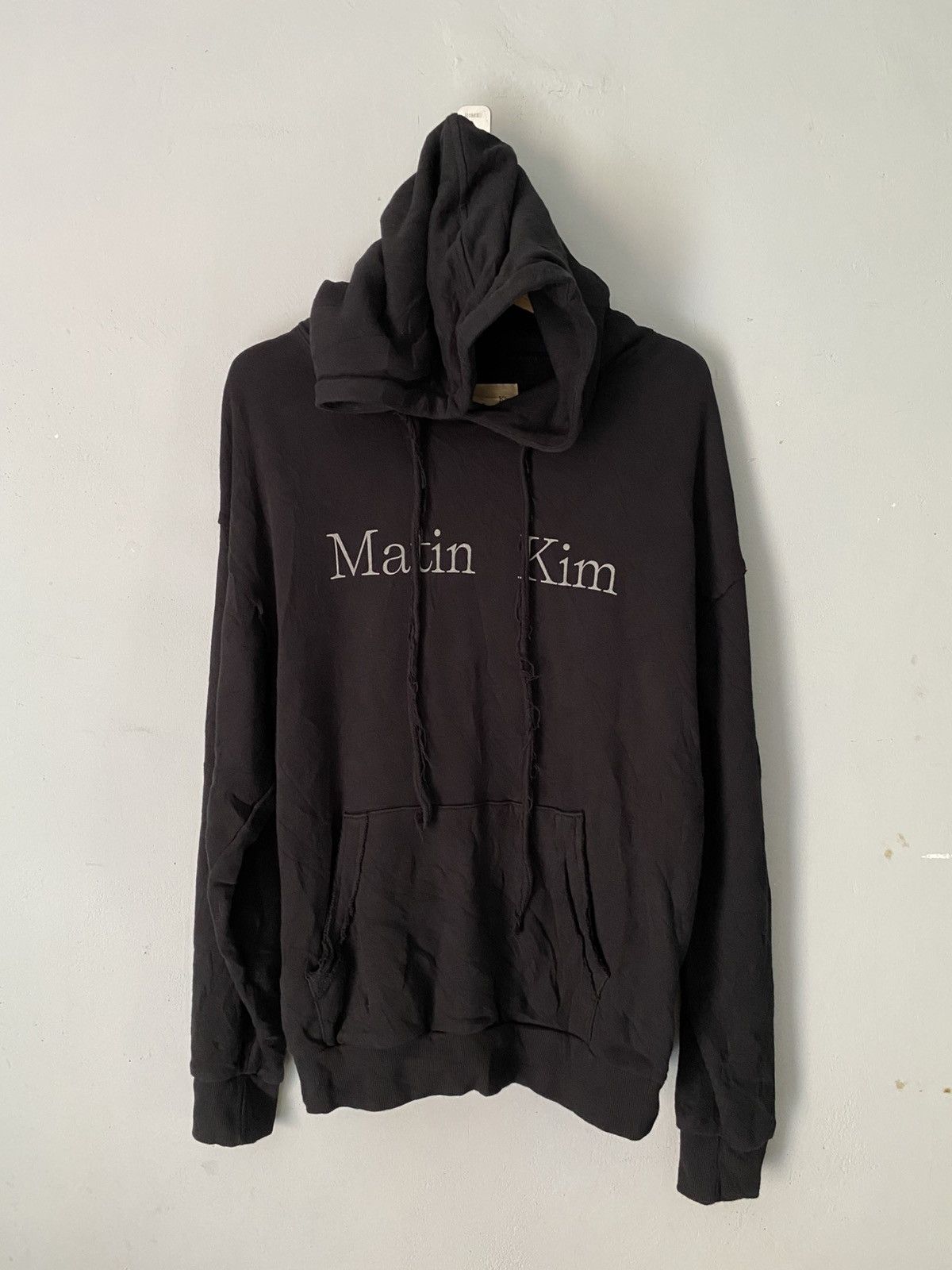Matin Kim Matin Kim distressed font oversized hoodie Size US M / EU 48-50 / 2 - 1 Thumbnail