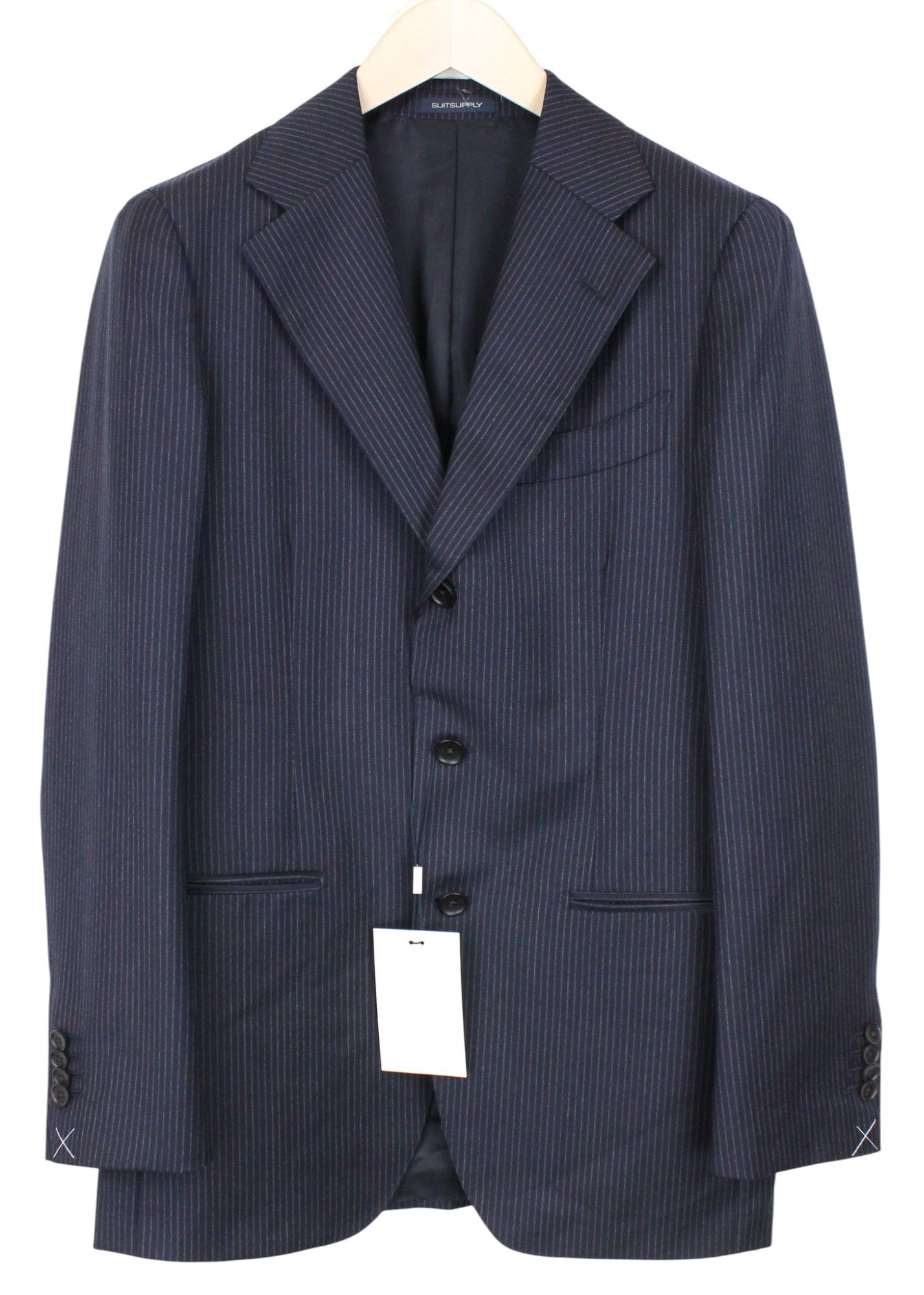 Suitsupply HAVANA JETTED UK36R Navy Wool S130 Suit 67802 Size 36R - 2 Thumbnail