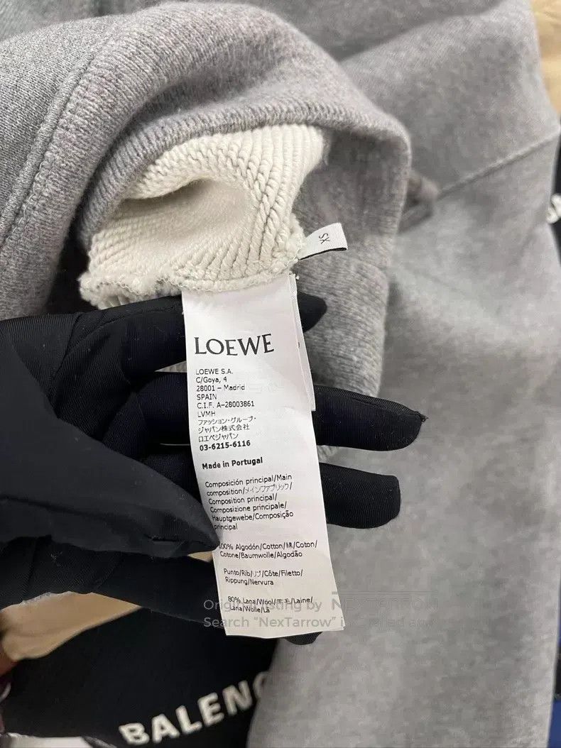 Loewe Loewe Gray Short Hoodie Size XS / US 0-2 / IT 36-38 - 5 Thumbnail