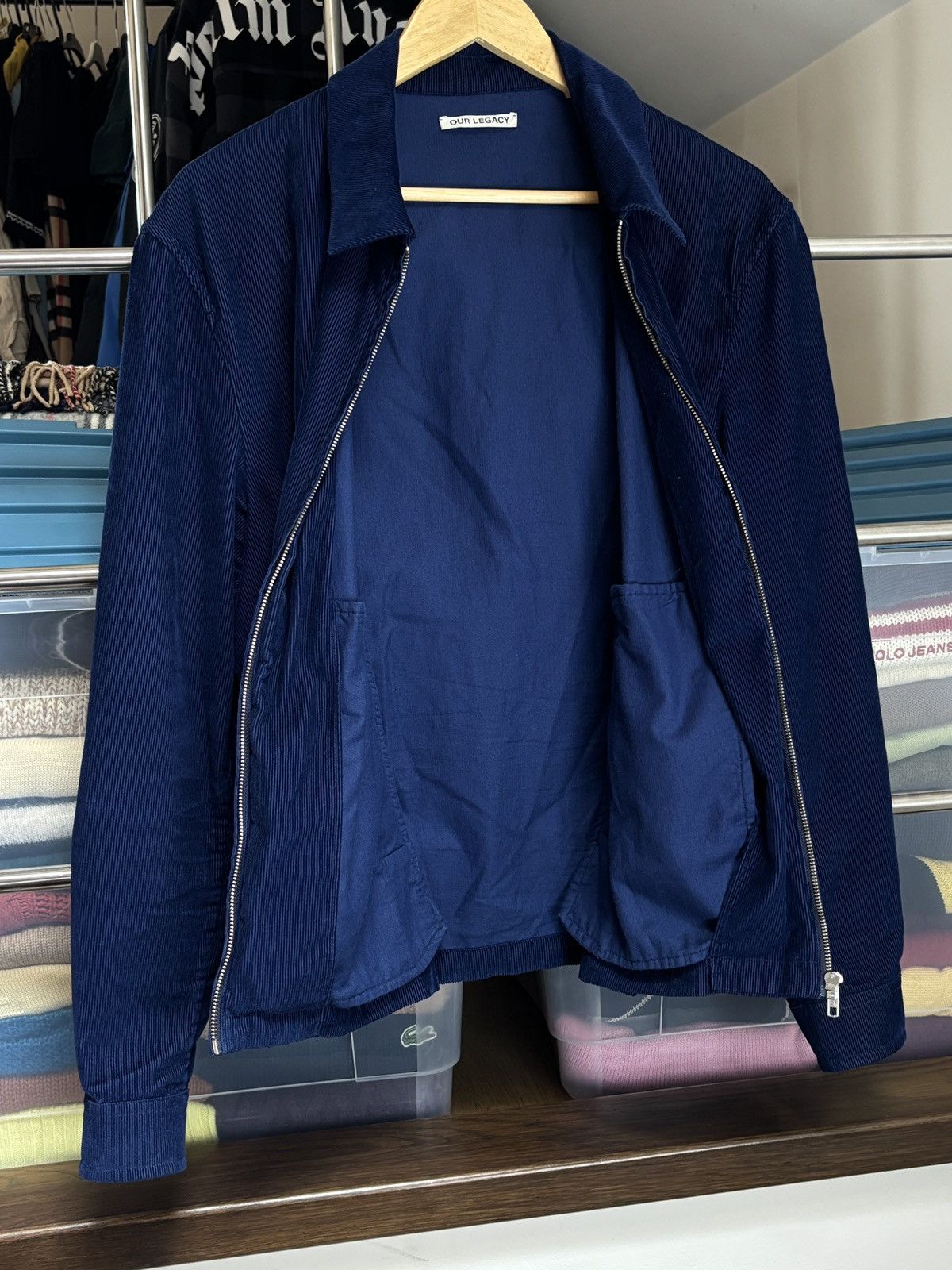 Our Legacy Our Legacy Blue Corduroy Light Jacket Size US M / EU 48-50 / 2 - 4 Thumbnail