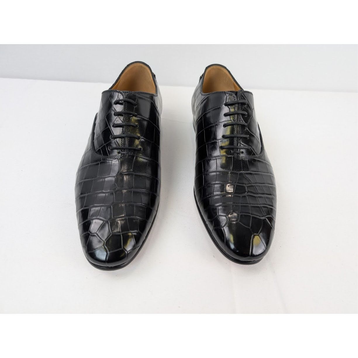 Gucci o1rshd1 Croco Niloticus Shoes in Black Size US 10.5 / EU 43-44 - 10 Thumbnail