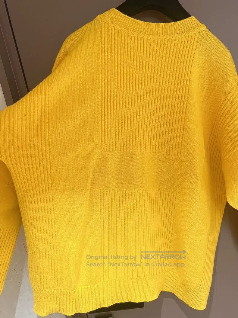 Hermes Hermes Yellow Loose Cashmere Knit Sweater Size XS / US 0-2 / IT 36-38 - 6 Thumbnail