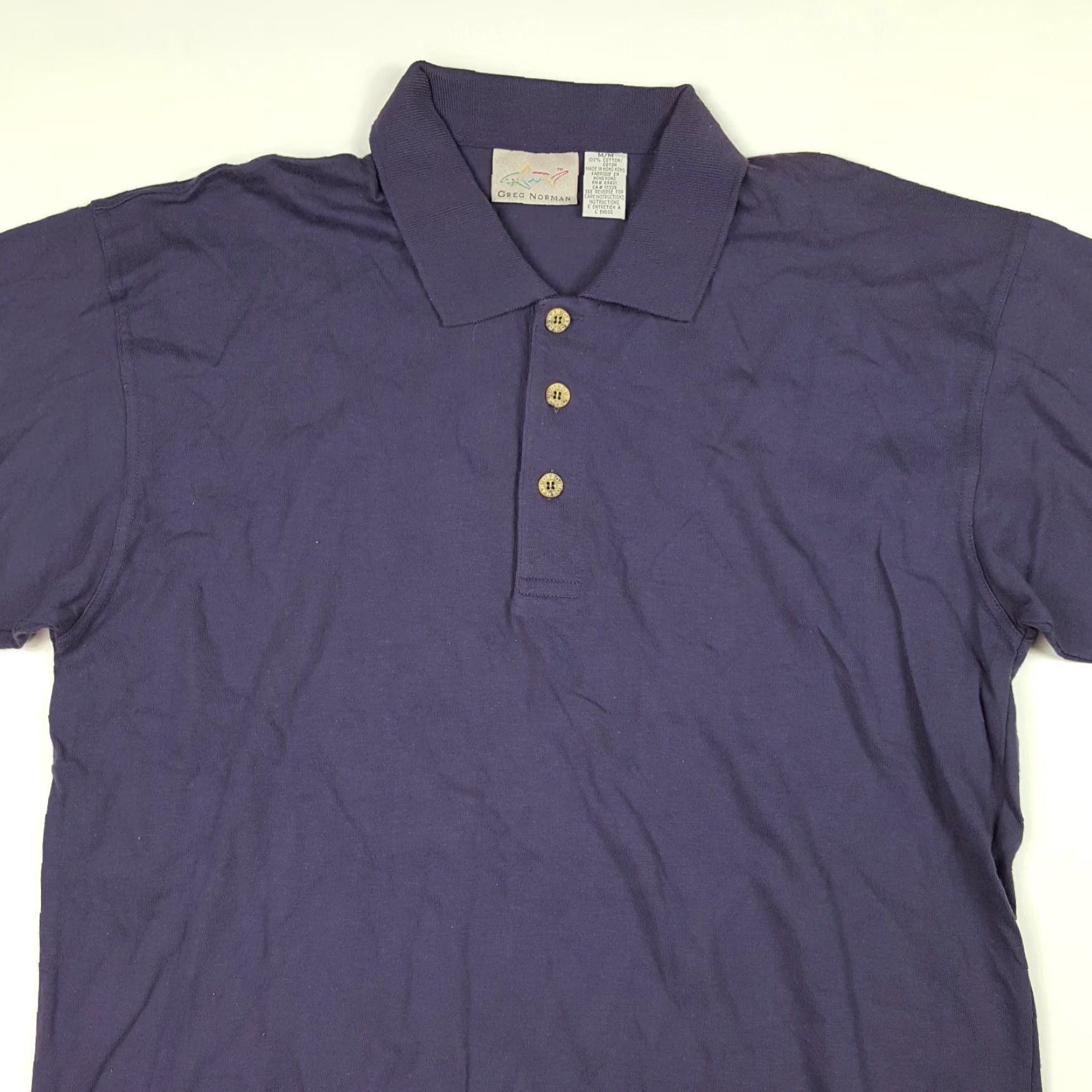 Vintage VINTAGE Greg Norman Shark Logo Polo Shirt Blue Short Sleeve Golf Polo Shirt Mens M/L Vintage 90s Retro Outdoor Sports Golf Shirt Size US M / EU 48-50 / 2 - 2 Thumbnail