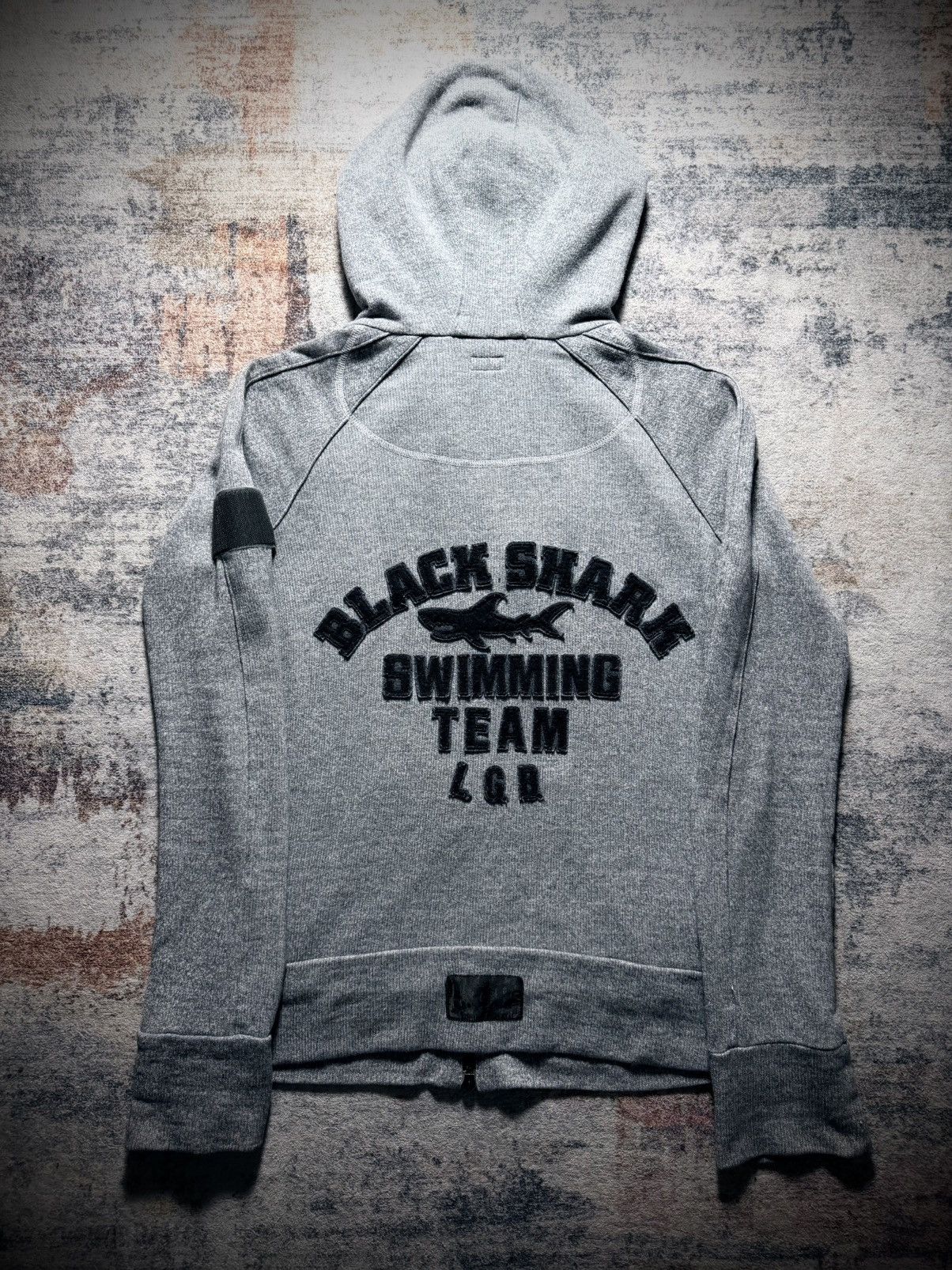 Le Grande Bleu (L.G.B.) lgb black shark boxer hoodie | Grailed