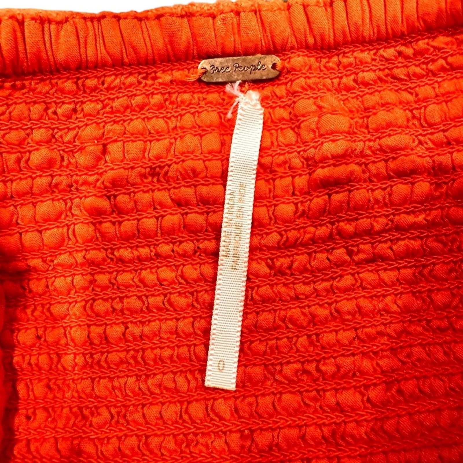 Free People Free People Some Nights Mini Wrap Dress - Size 0 - Coral Red Size XS / US 0-2 / IT 36-38 - 7 Thumbnail