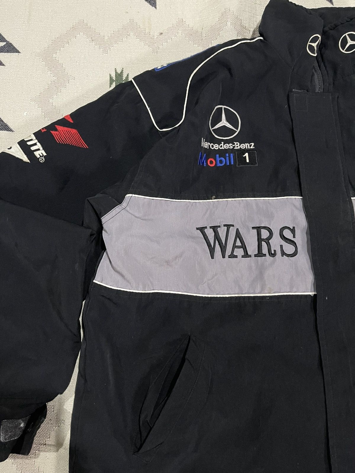 Mercedes-Benz 2000s MARCEDES - BENZ MCLAREN TEAM RACING JACKET DISTRESSED Size US XL / EU 56 / 4 - 5 Thumbnail