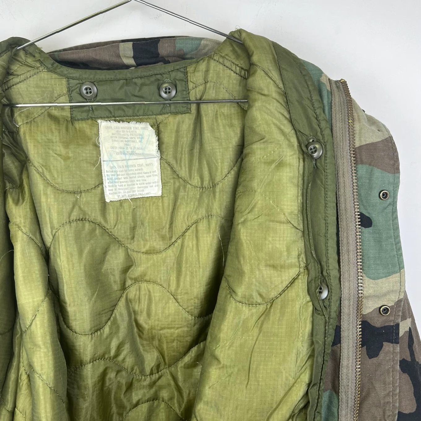 Vintage VINTAGE American Vintage Military Jacket Camouflage Nylon Green Men S Jacket Regular Size Men's Jacket Size US S / EU 44-46 / 1 - 7 Thumbnail