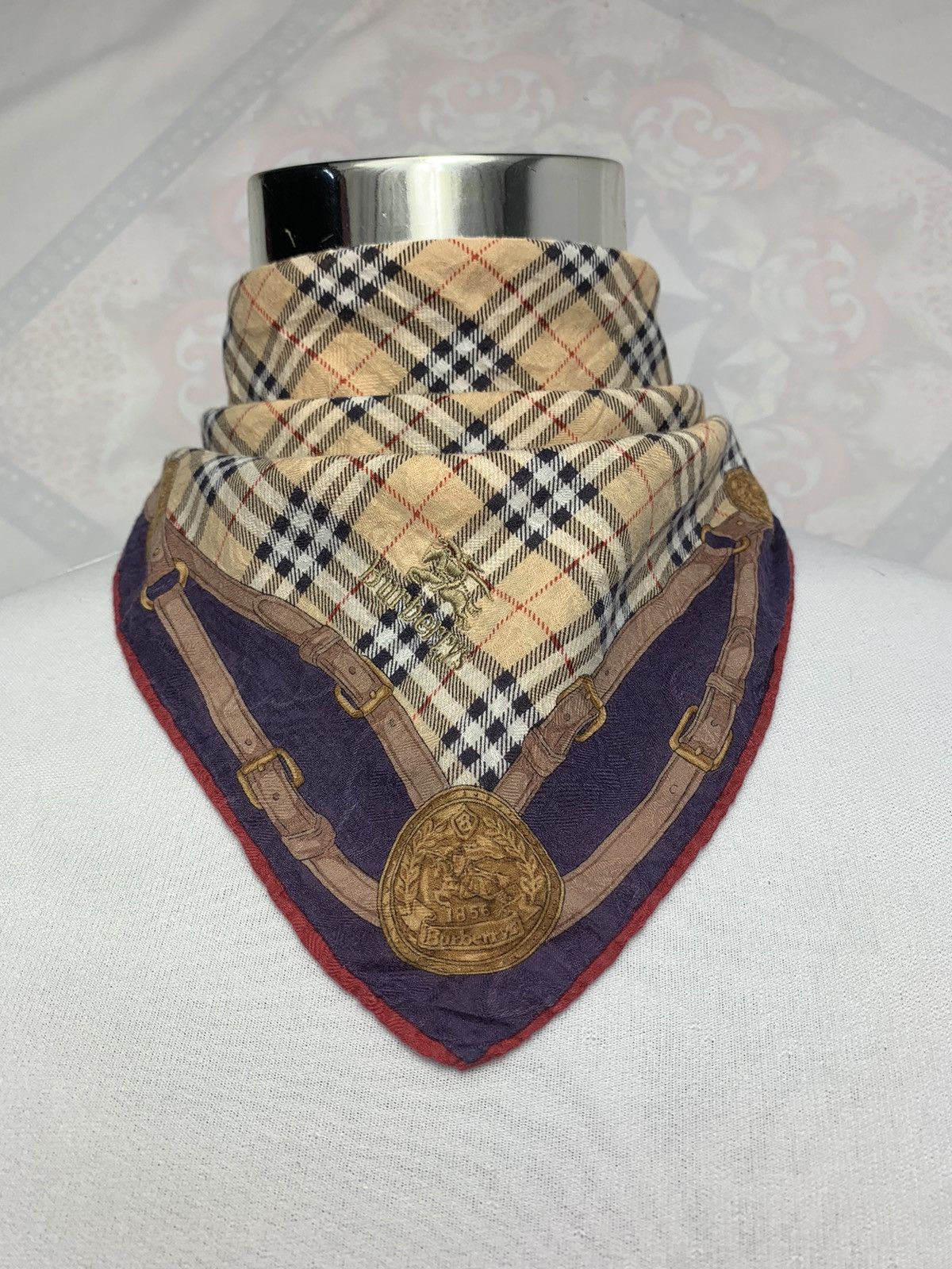 Burberry Vintage Burberry Handkerchief / Neckerchief / Bandana Size ONE SIZE - 1 Thumbnail