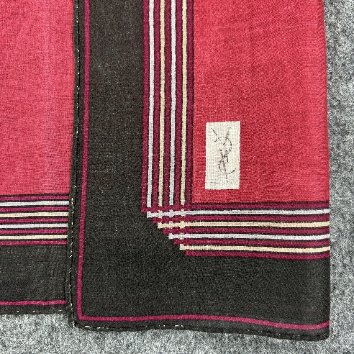 Vintage × Yves Saint Laurent Handkerchief # E040 # Bandana # Neckerchief Size ONE SIZE - 4 Thumbnail
