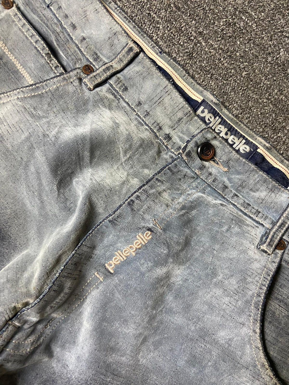 Pelle Pelle Vintage Pelle Pelle Damaged Baggy Jeans (165) Size US 36 / EU 52 - 18 Thumbnail