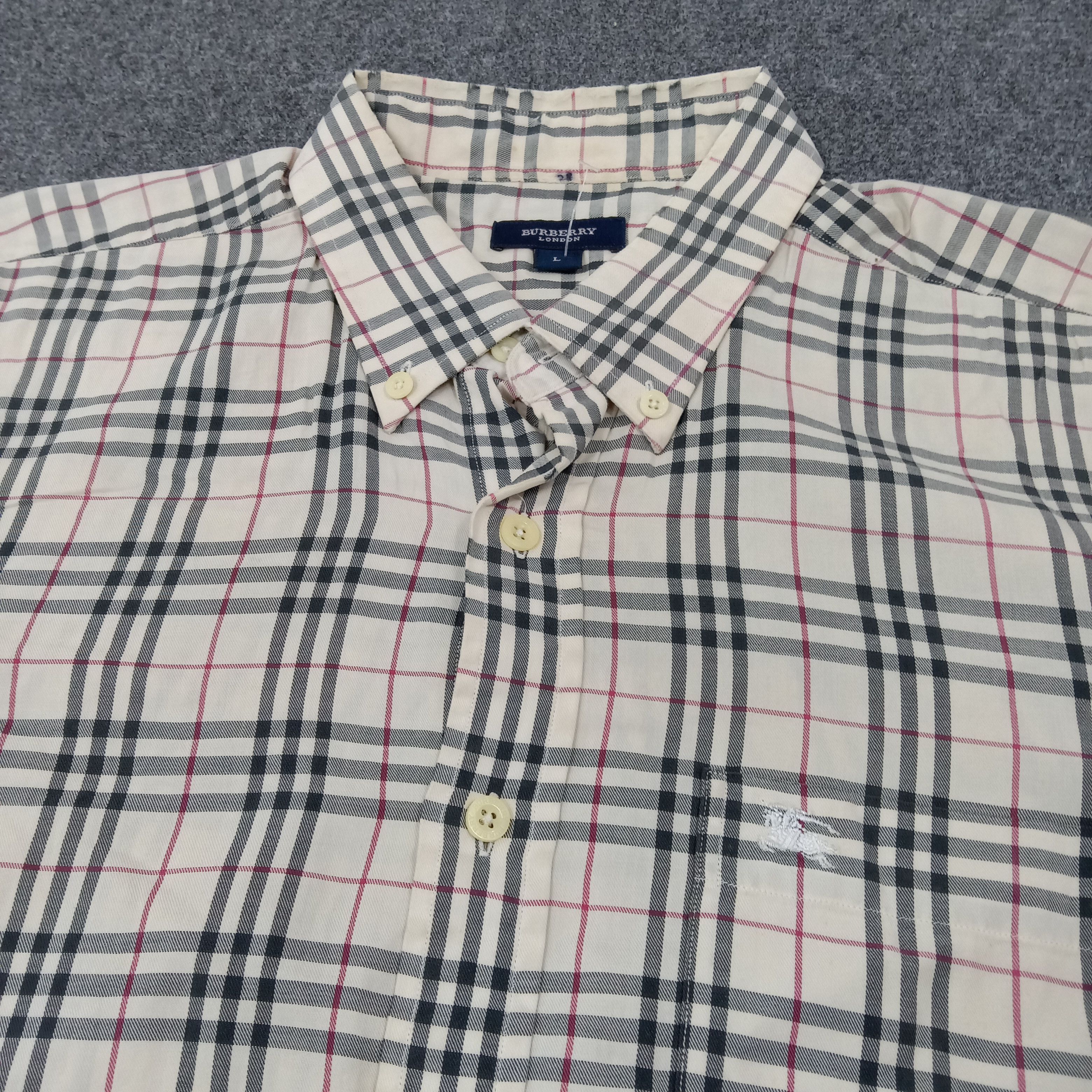 Burberry Burberry London Nova Check Shirt Button Up C267N8 Size US L / EU 52-54 / 3 - 2 Thumbnail
