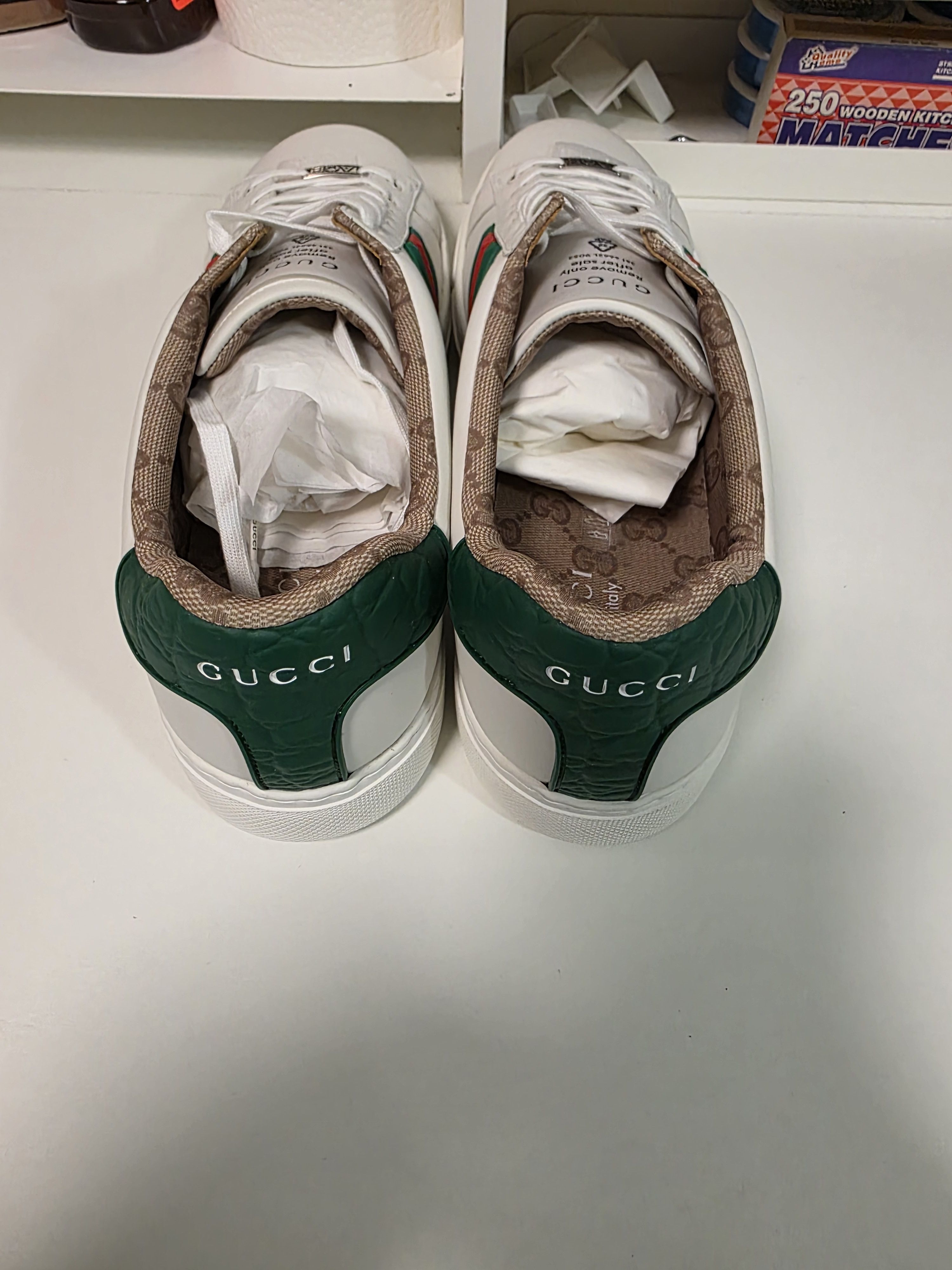 Gucci Gucci Ace Luxury Web Logo Size US 14 / EU 47 - 5 Thumbnail