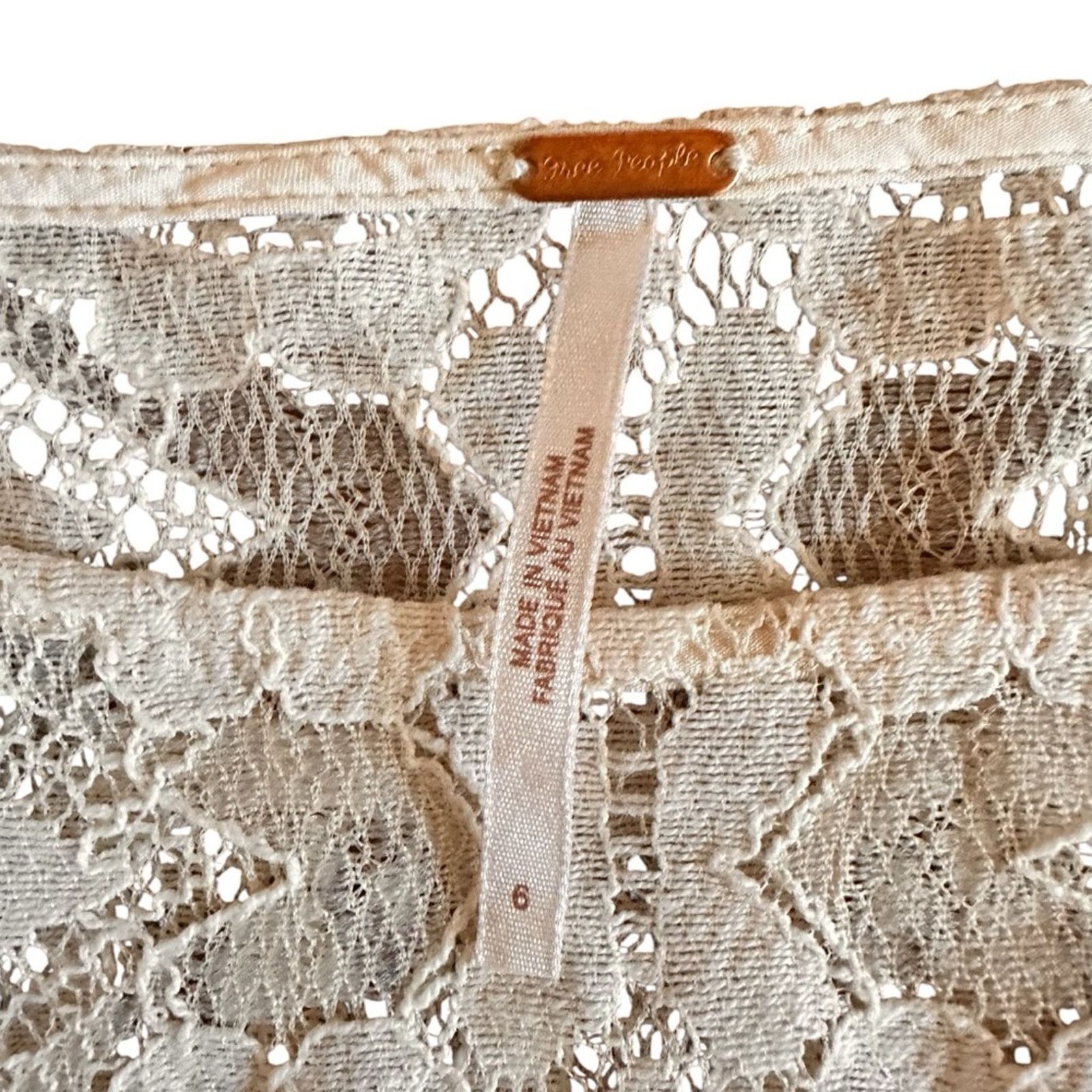 Free People Free People Walking to the Sun Lace Dress – Cream – Size 6 Size M / US 6-8 / IT 42-44 - 6 Thumbnail