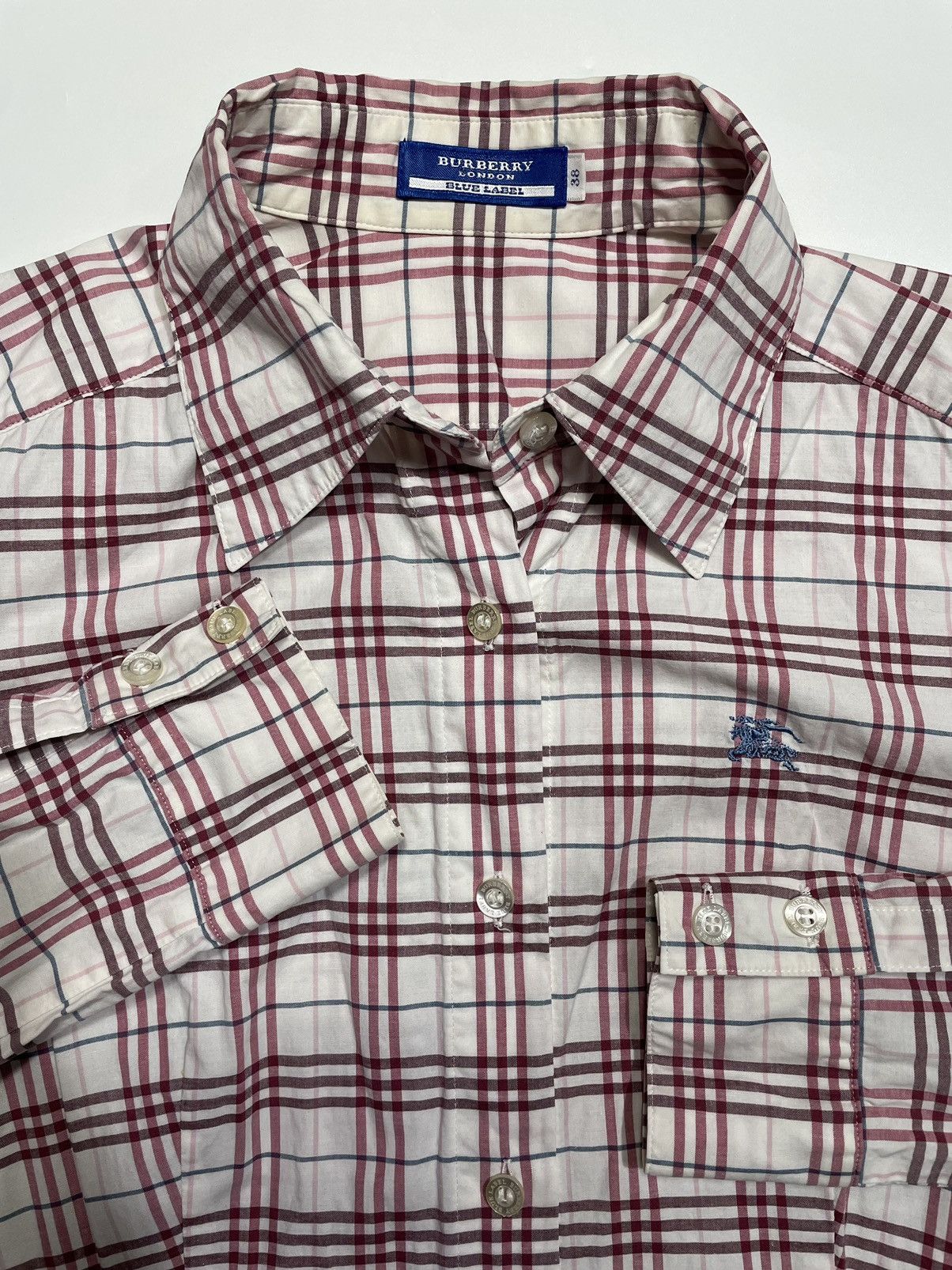 Burberry × Burberry Prorsum × Vintage Burberry London Blue Label plaid check tartan 38 US6 UK10 Size M / US 6-8 / IT 42-44 - 2 Thumbnail