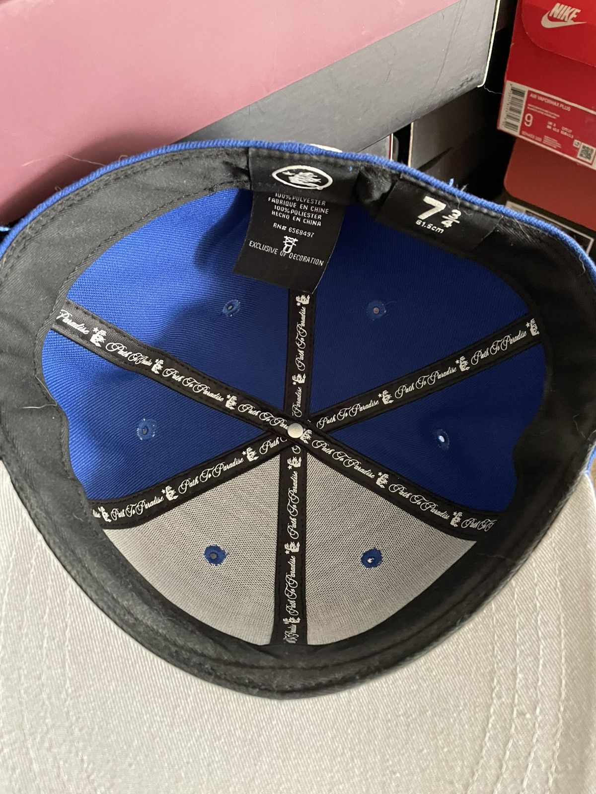 HELLSTAR HELLSTAR SZ 7 3/4 Blue Fitted Classic Logo Size ONE SIZE - 5 Thumbnail