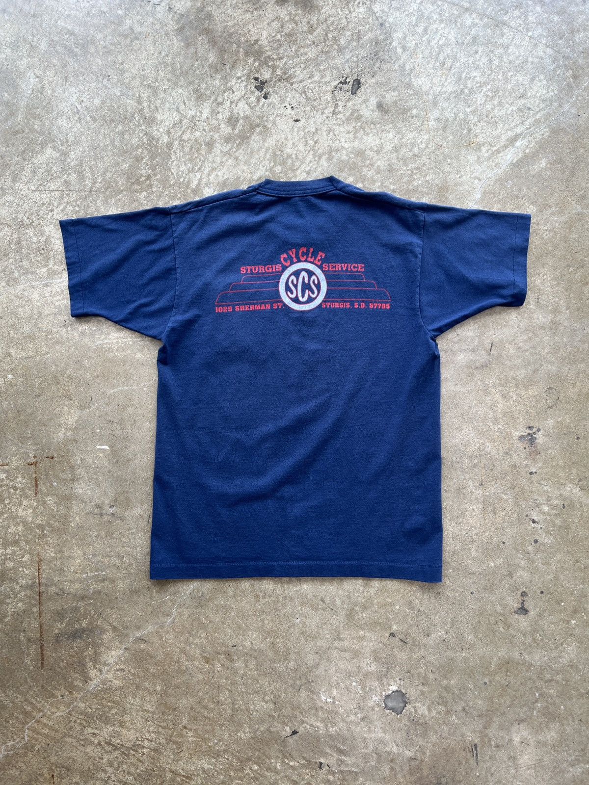 Harley Davidson Vintage Sturgis Cycle Service Pocket Tee Single Stitch Large Size US L / EU 52-54 / 3 - 2 Thumbnail