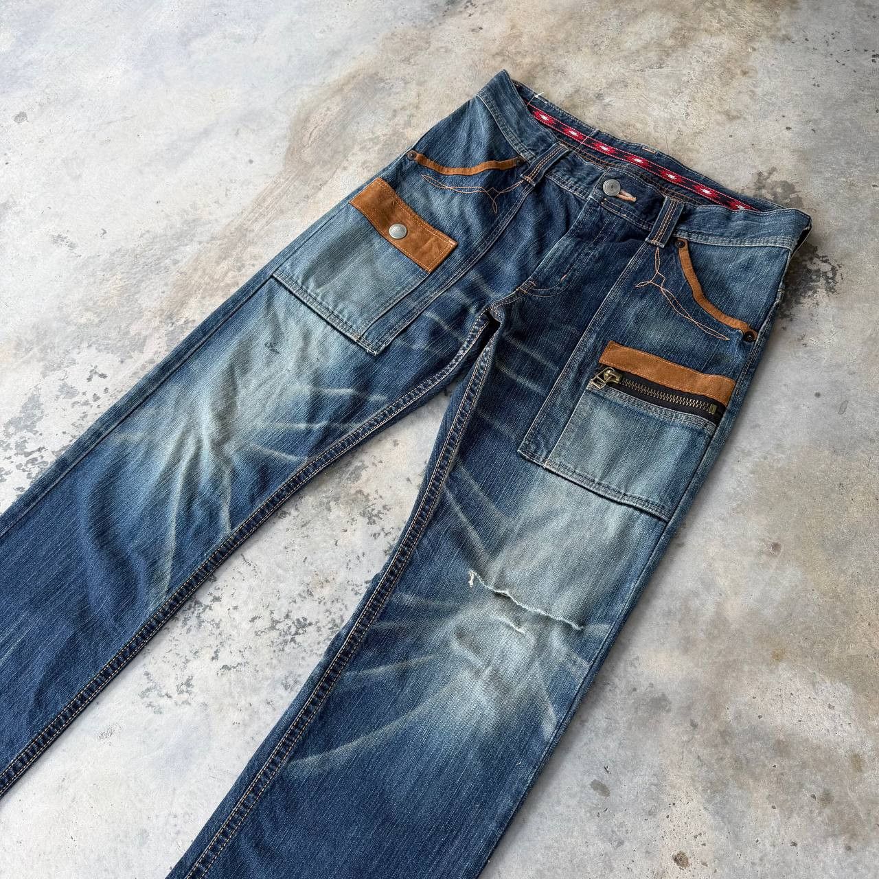 Edwin Archival Edwin Japan Distressed Exc.Vintage XU Multi-Pocket Size US 32 / EU 48 - 5 Thumbnail