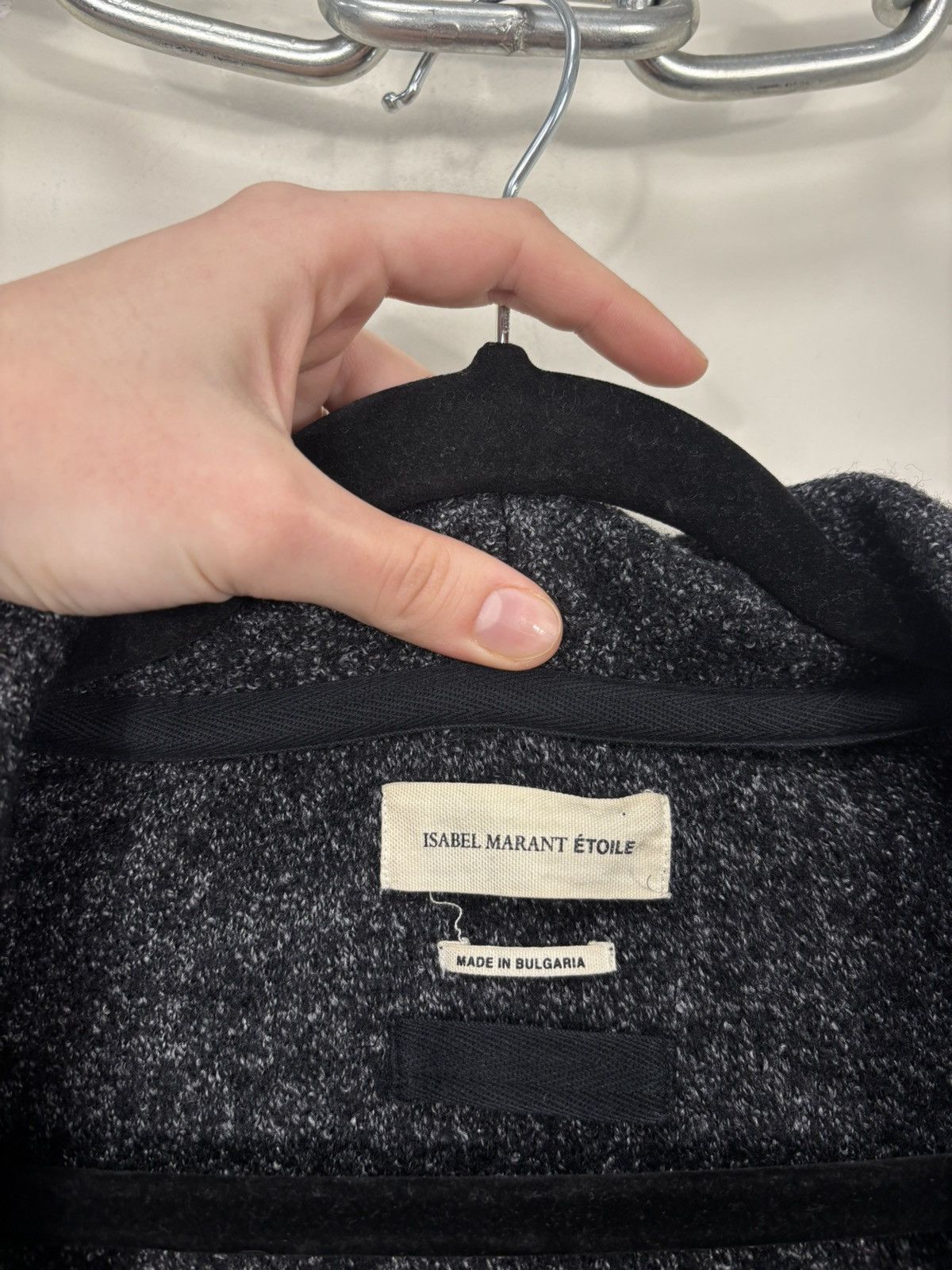Isabel Marant Etoile Isabel Marant Etoile Women’s Dark Gray Wool Cardigan Jacket Size XS / US 0-2 / IT 36-38 - 7 Thumbnail