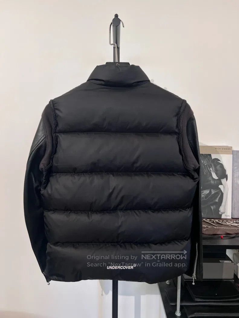 Undercover Undercover Down jacket with cowhide‑patched sleeves| Size US S / EU 44-46 / 1 - 2 Thumbnail