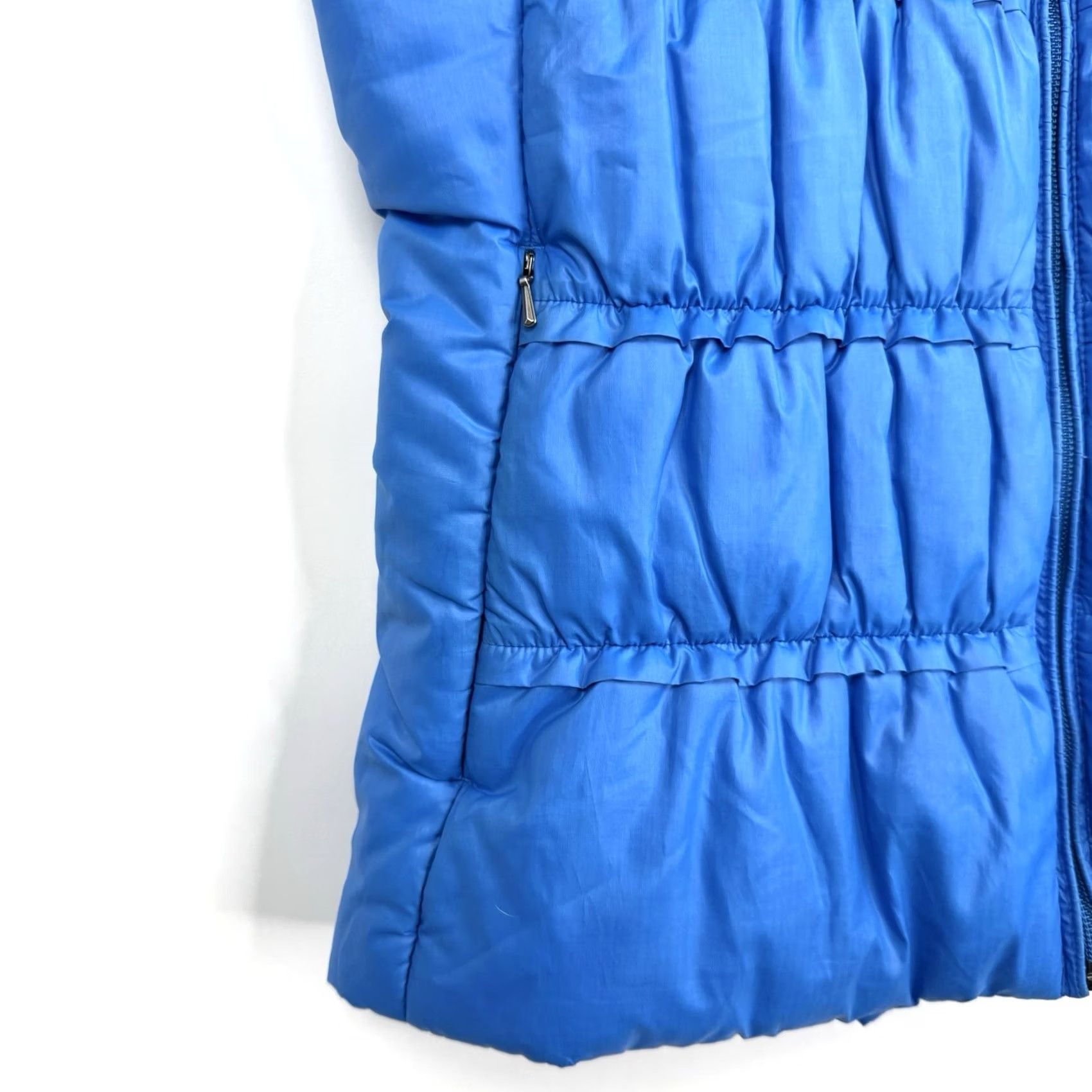 Patagonia Patagonia Lidia Vest Womens Large Blue Quilted Puff Insulated Packable Zipper Pockets Stand-Up Collar Mid-Length Sleeveless Casual Outdoor Travel Size L / US 10 / IT 46 - 6 Thumbnail
