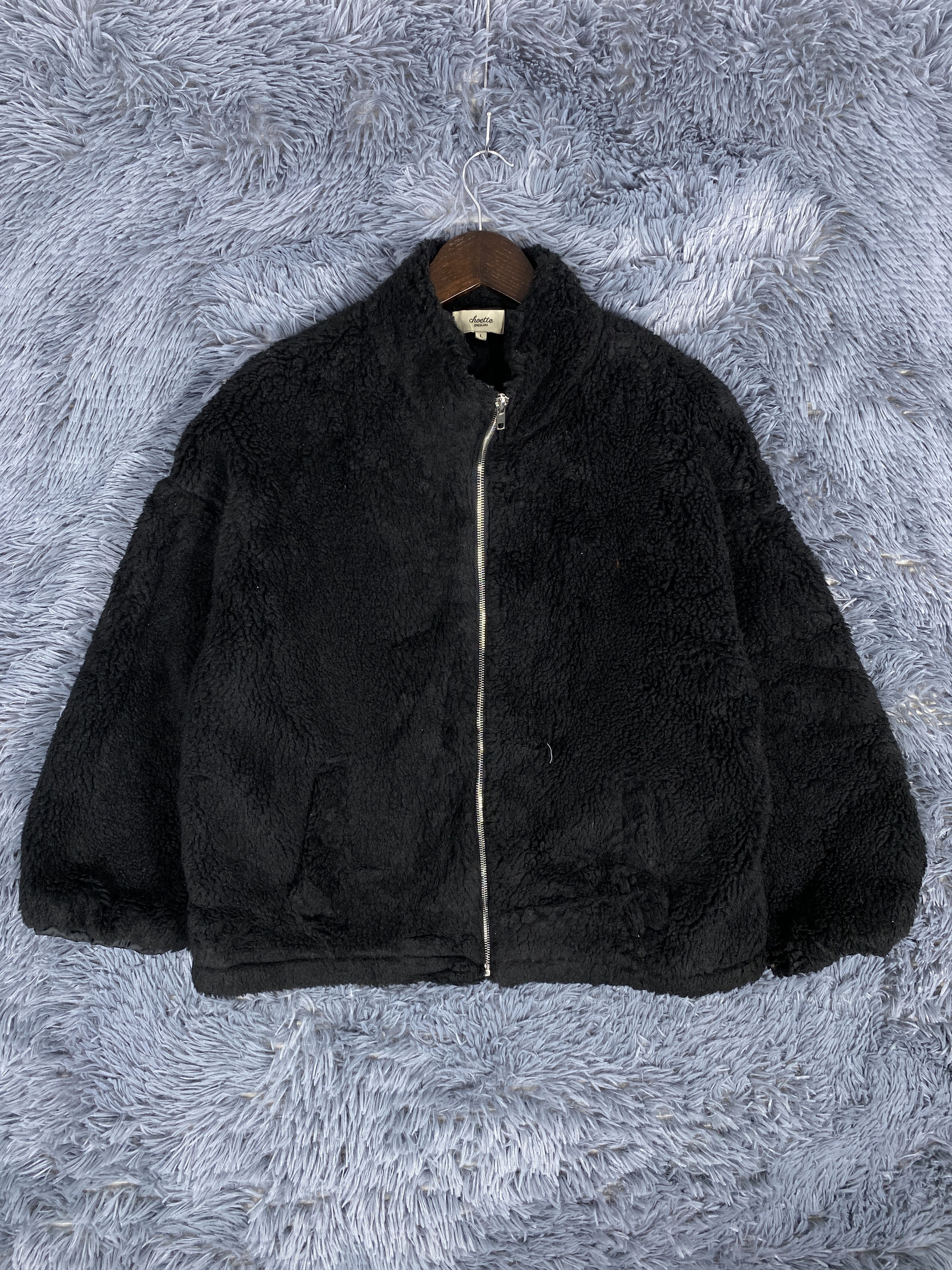 Japanese Brand Vintage Choette Bricolage Zip Up Sherpa Jacket Size US L / EU 52-54 / 3 - 1 Thumbnail