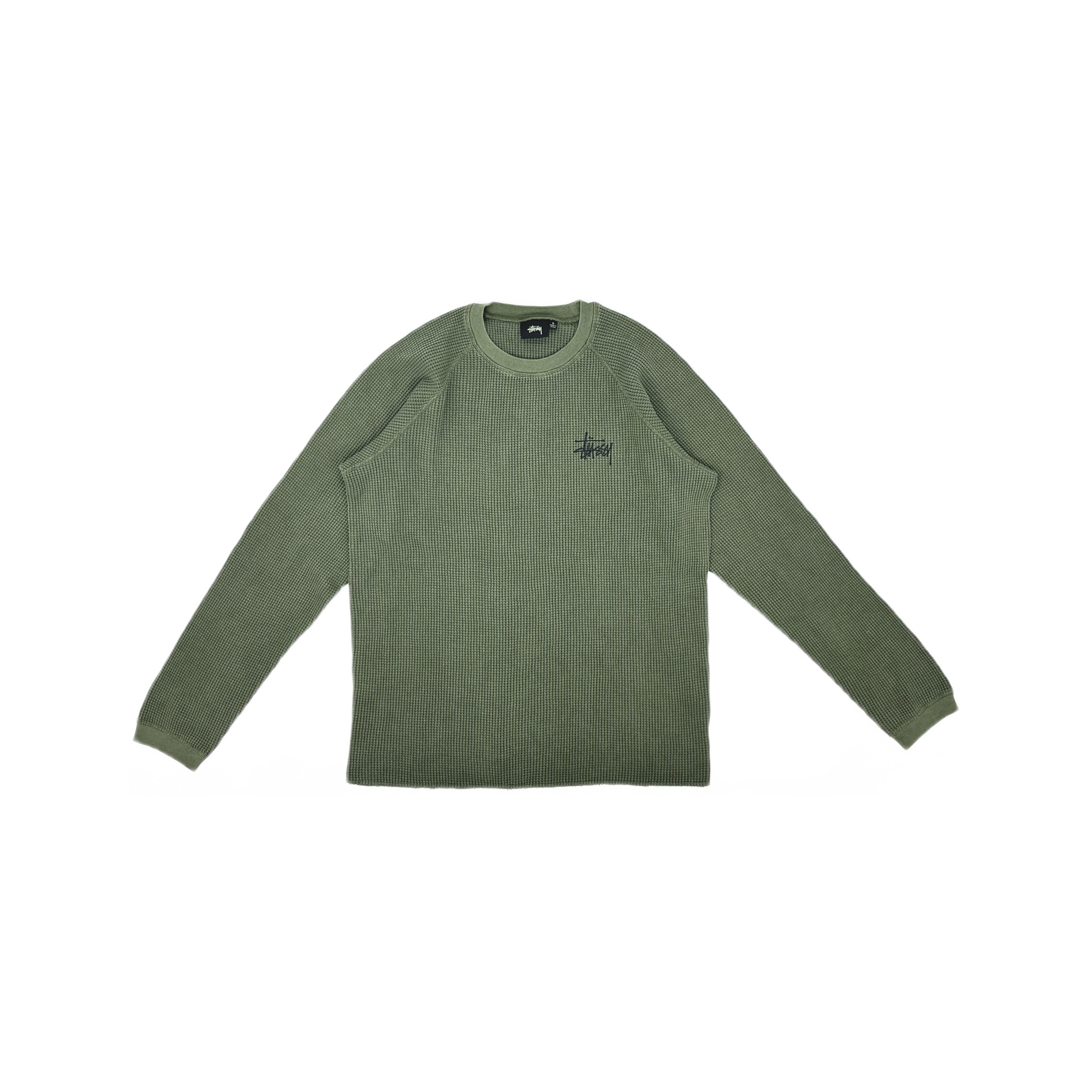 Stussy Stussy Discharged Plaid Waffle Crew size L | Grailed