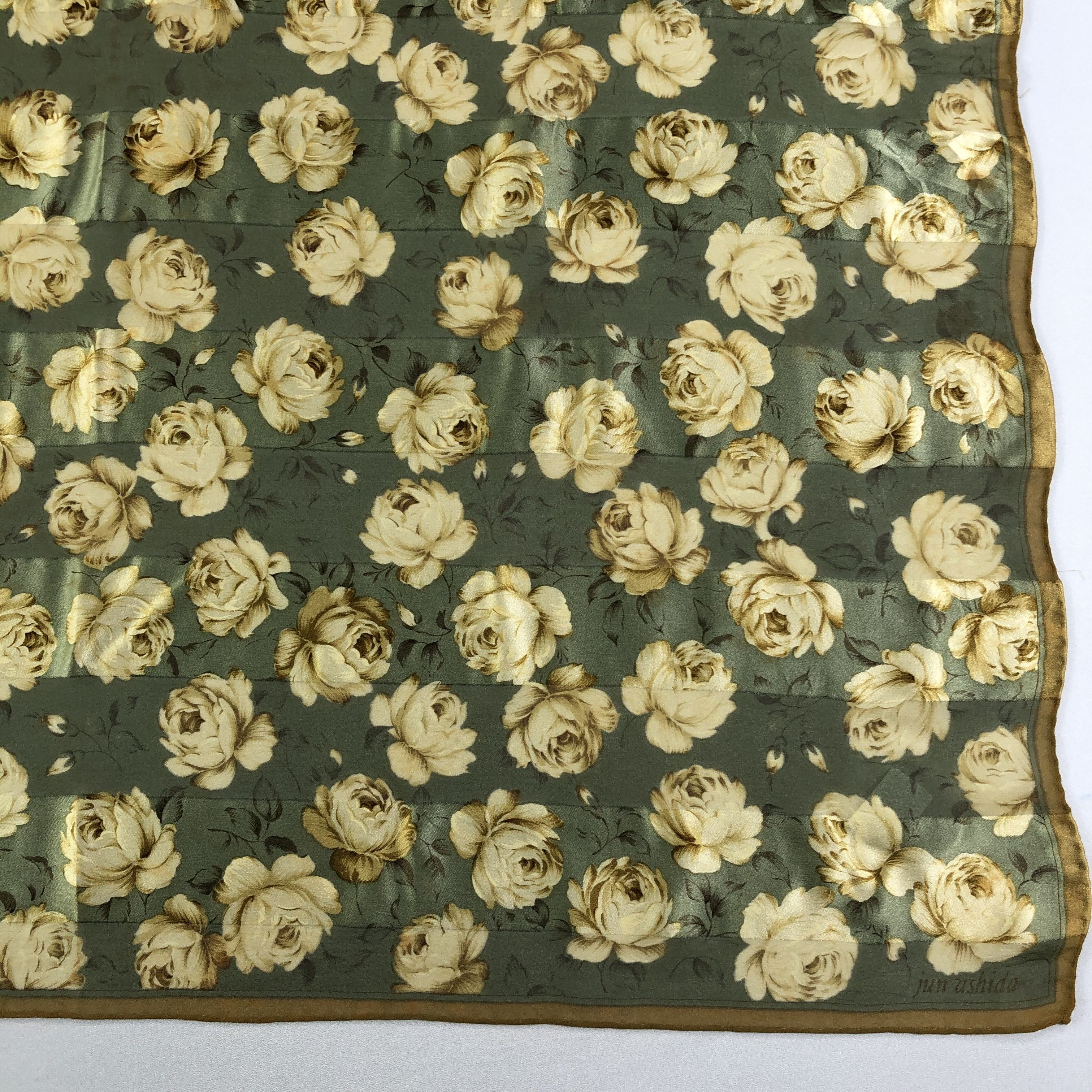 Vintage Vintage Jun Ashida Silk Scarf Size ONE SIZE - 4 Thumbnail