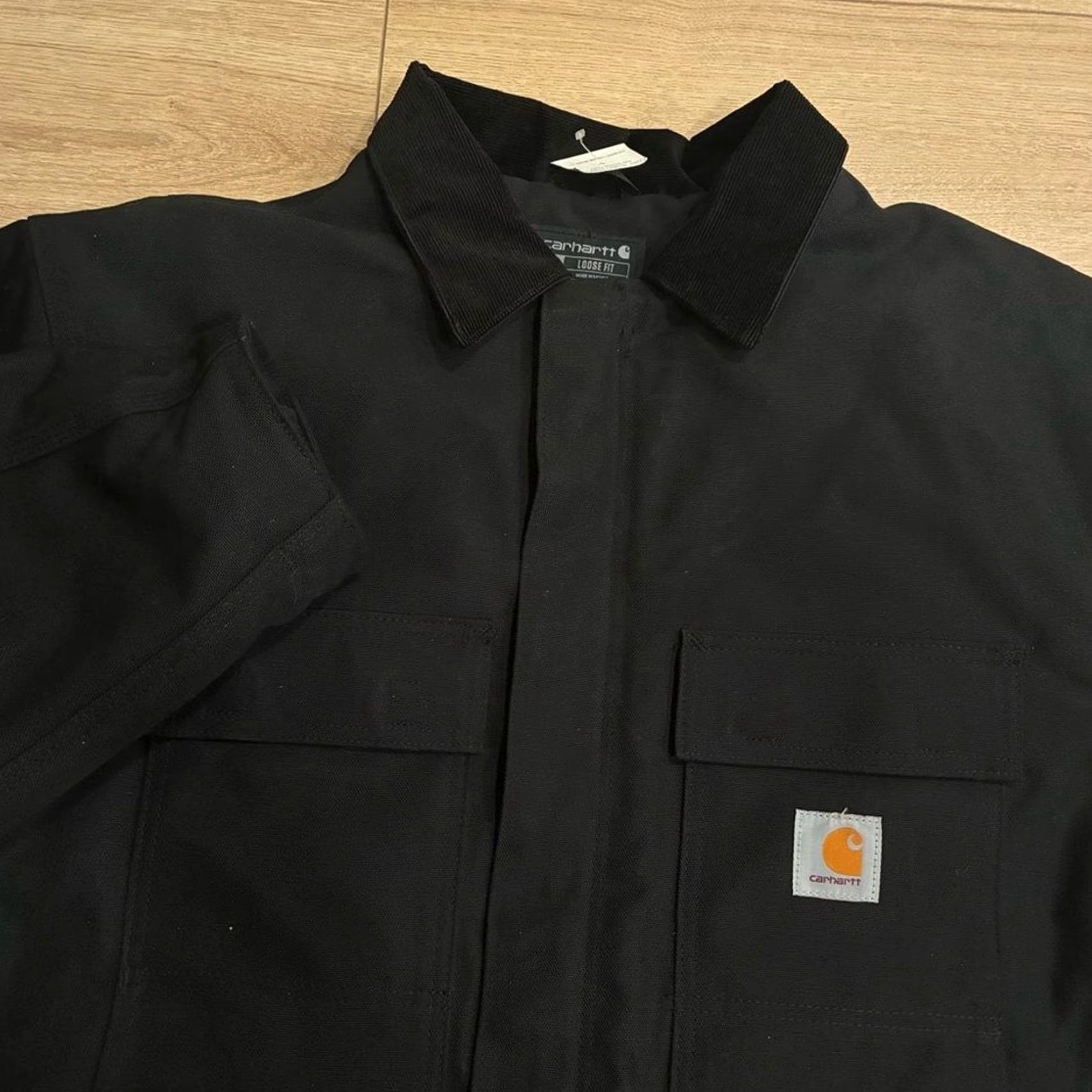 Carhartt NWT Carhartt Men’s Firm Duck Traditional Coat Loose Fit Black XL Jacket Men Overcoat Cotton Size US XL / EU 56 / 4 - 2 Thumbnail