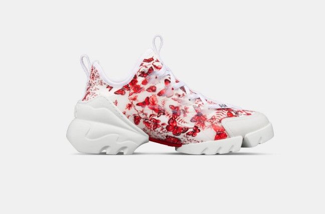 Dior o1w1db11224 D-Connect Sneakers in Red & White Size US 12 / IT 42 - 1 Thumbnail