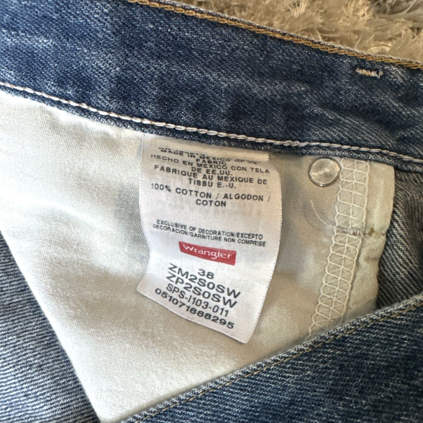 Wrangler VINTAGE Wrangler Denim Shorts Jorts 38 Men Light Wash Blue Cargo Denim Authentics Y2K Size US 38 / EU 54 - 7 Thumbnail