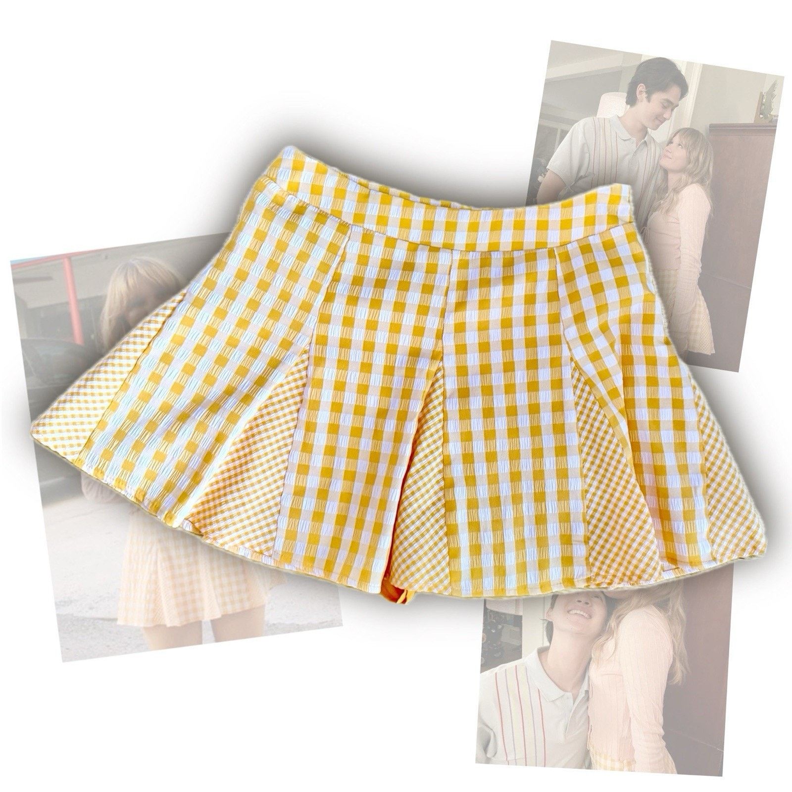 Forever 21 Forever 21 Skirt Over Shorts XS Womens Orange Skort TSITP Size 26" / US 2 / IT 38 - 1 Thumbnail