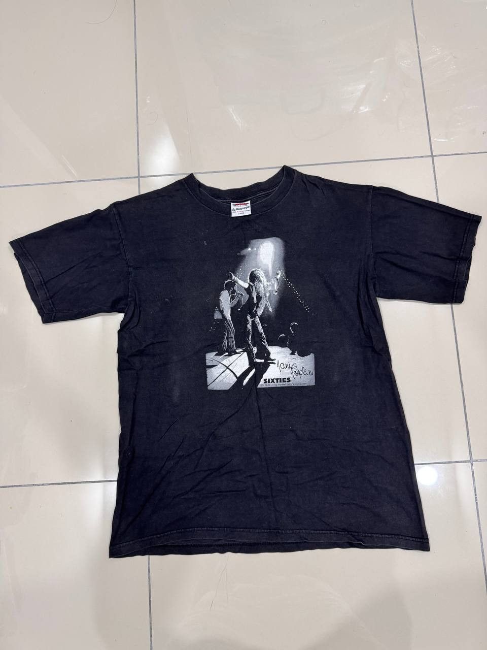 Band Tees × Vintage Vintage Janis Joplin Size US XL / EU 56 / 4 - 1 Thumbnail