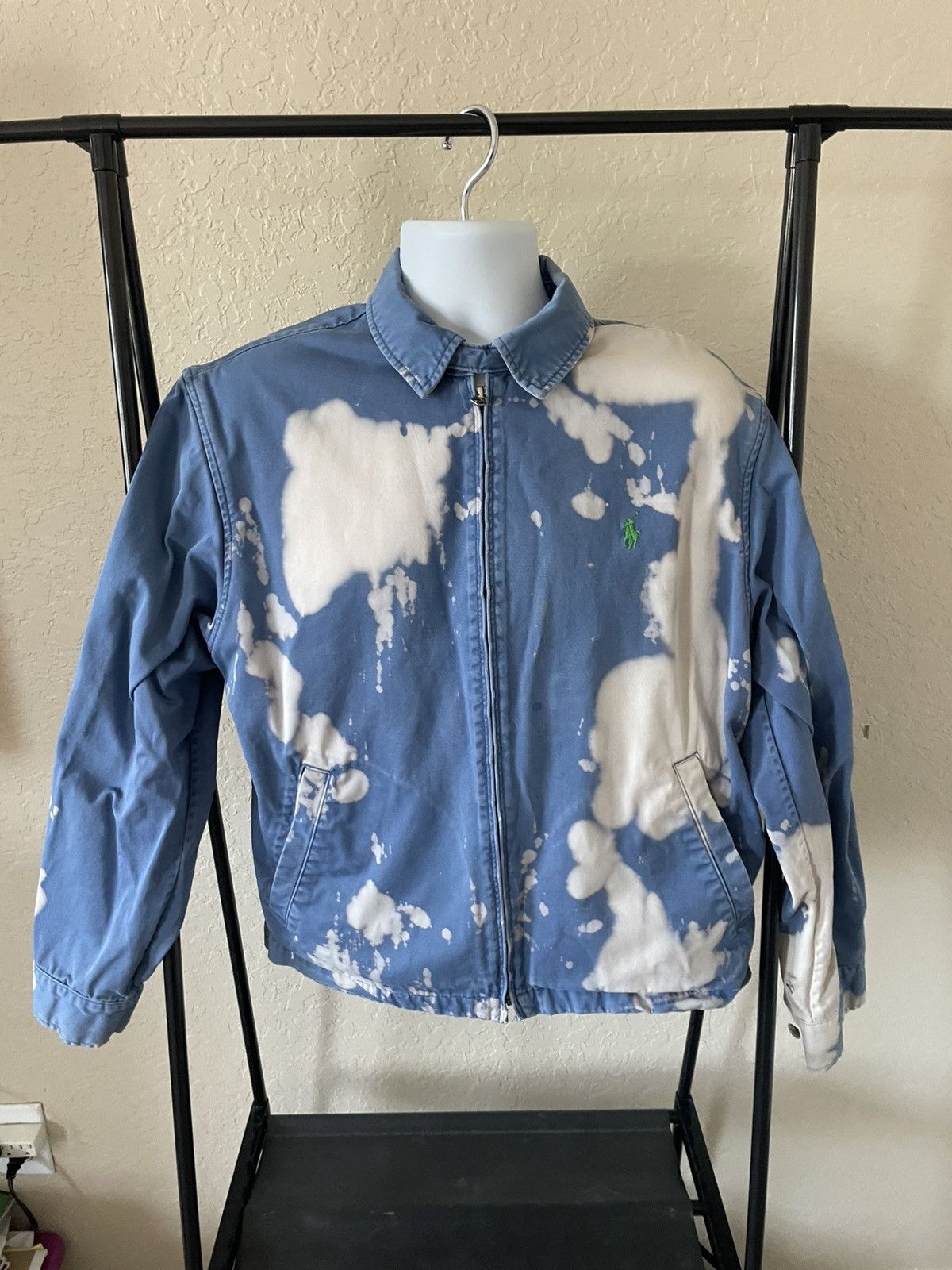 Polo Ralph Lauren Cotton Classic Zippered lightweight jacket (Bleach Blasted) Size US L / EU 52-54 / 3 - 1 Thumbnail