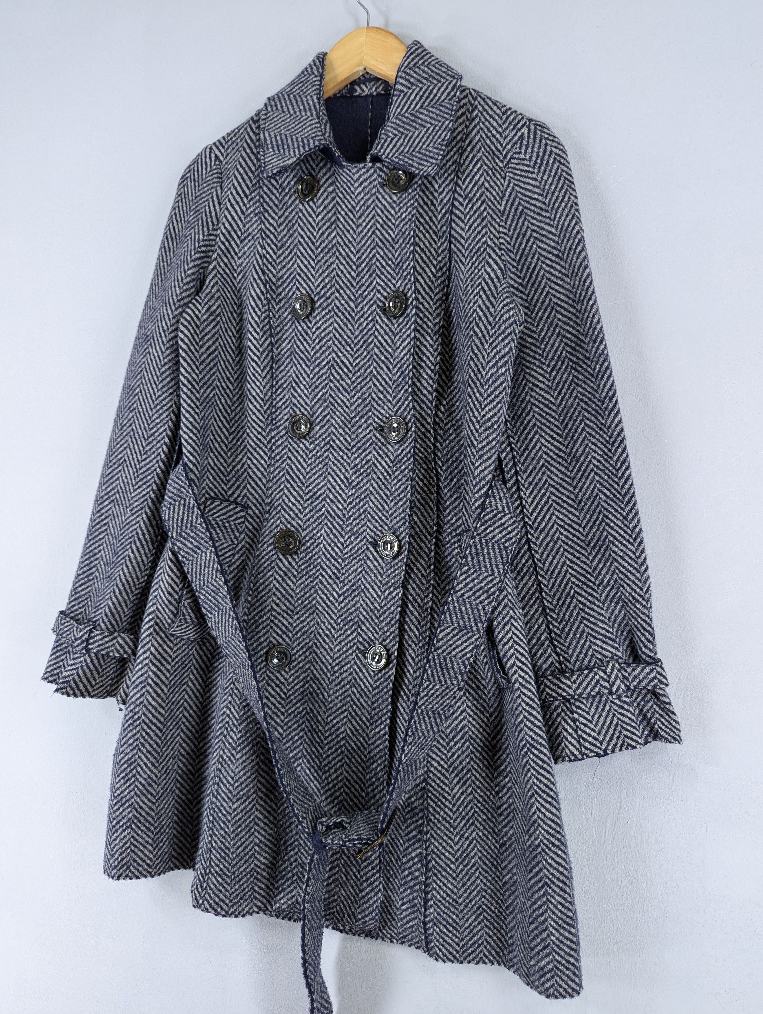 Max Mara Max Mara Weekend Line Herringbone Coat Jacket With Belted Size S / US 4 / IT 40 - 2 Thumbnail