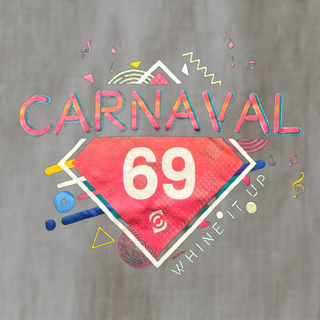 Vintage Carnaval 69 Whine It Up Setar Blue T-Shirt Adult Men's Size M Medium Shirt T-shirt Blue Mens Size US M / EU 48-50 / 2 - 1 Thumbnail
