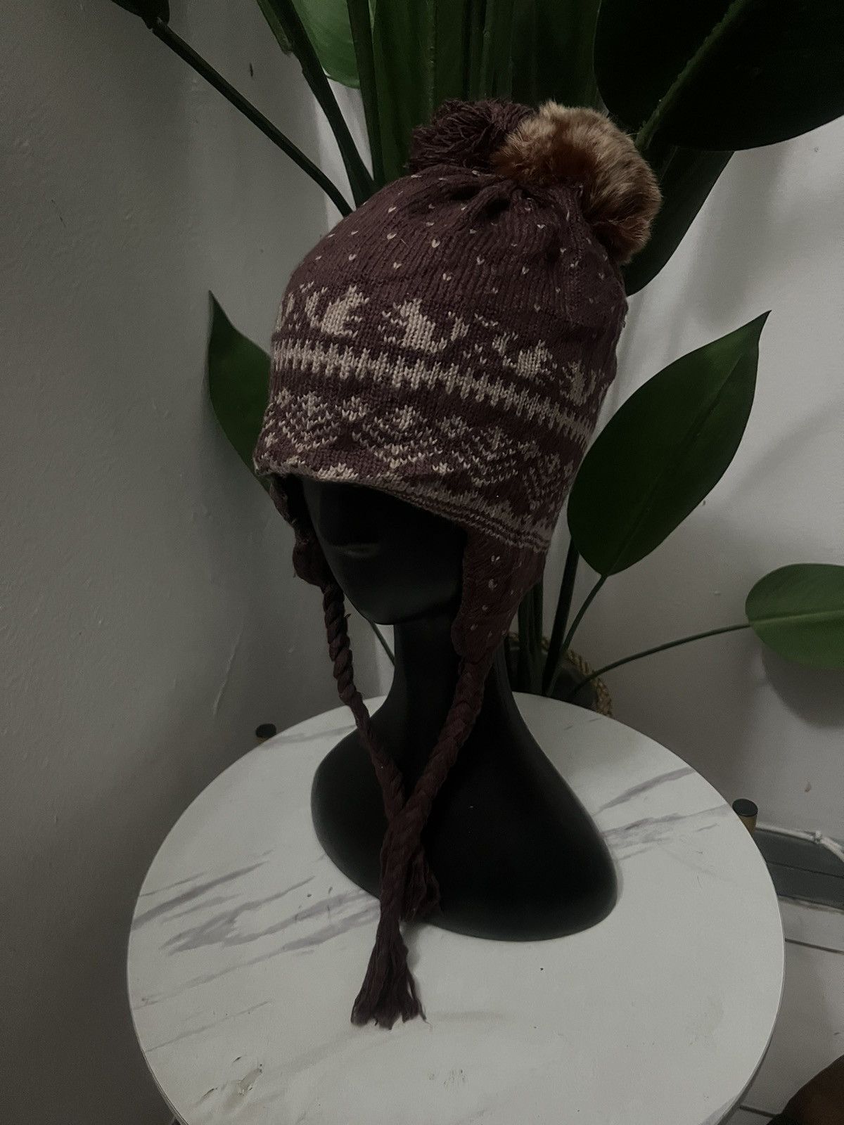 Vintage NAVAJO EAR FLAT BEANIE HAT Size ONE SIZE - 4 Thumbnail