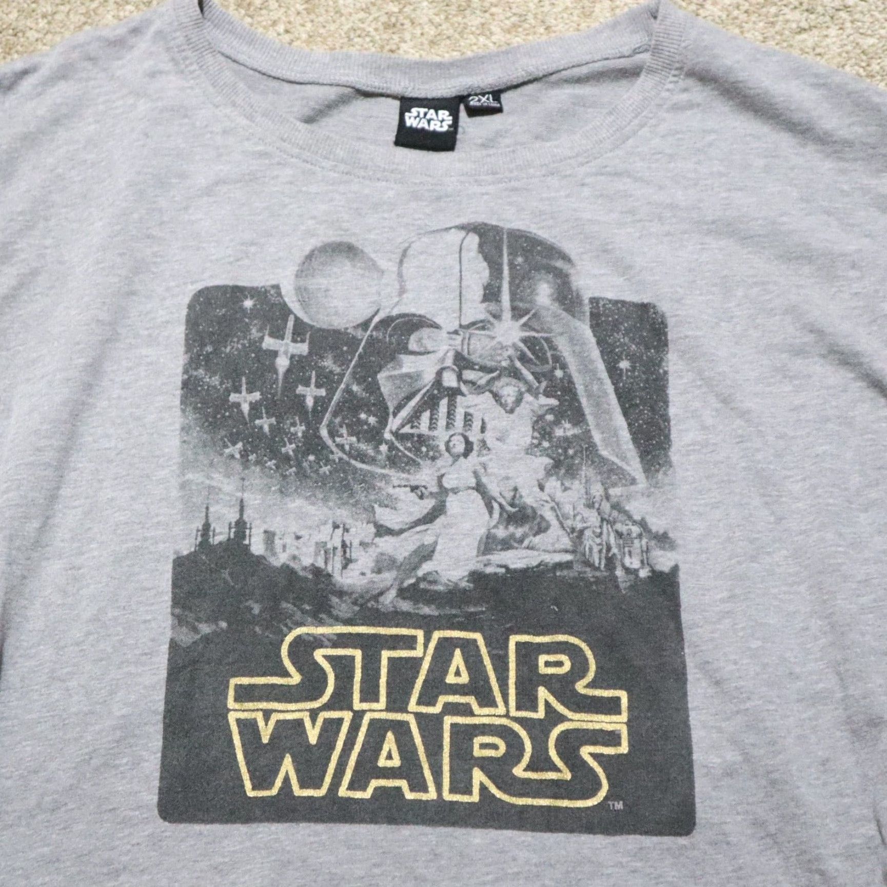 Star Wars Star Wars Sweatshirt Women 2XL Gray Pullover Sweater Adult Size 2XL Female Star Wars Gray Sweatshirt Sweater Long Sleeve Size XXL / US 16-18 / IT 52-54 - 2 Thumbnail