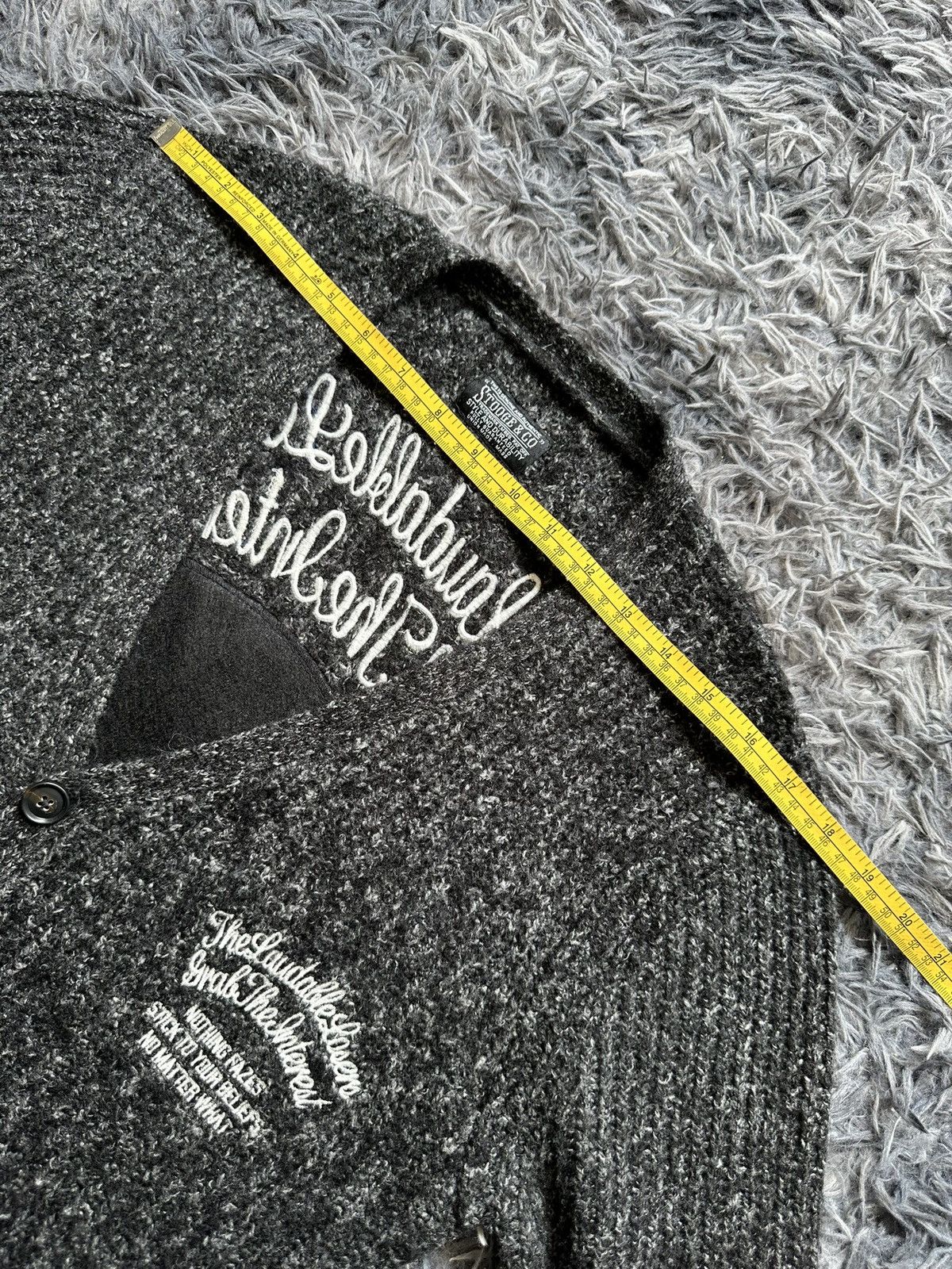 If Six Was Nine 00's Stooges & Co wool knitted cardigan Size US M / EU 48-50 / 2 - 16 Thumbnail