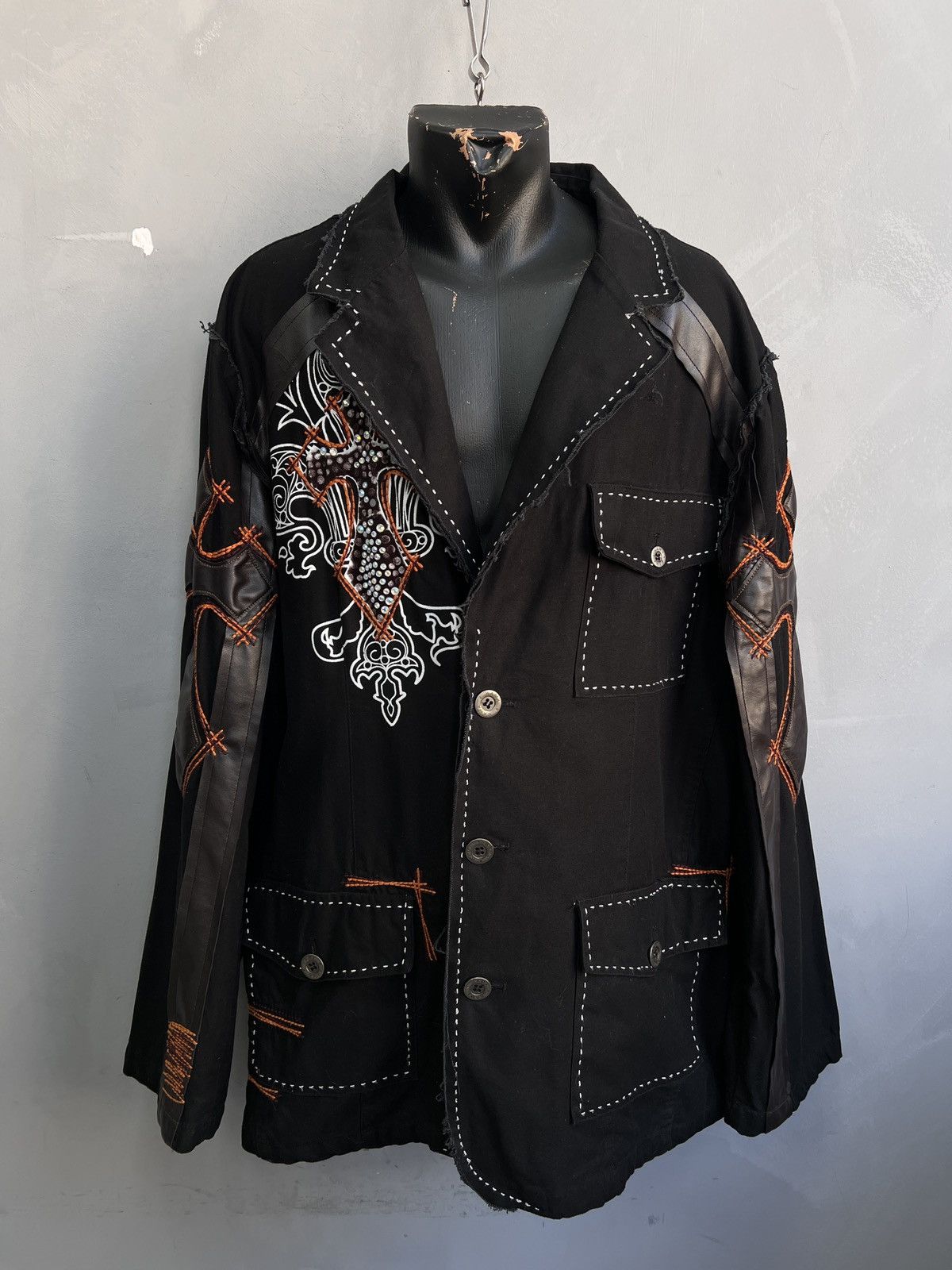 PPFM Rare stitching hysteric glamour style cotton blazer jacket Size US L / EU 52-54 / 3 - 1 Thumbnail