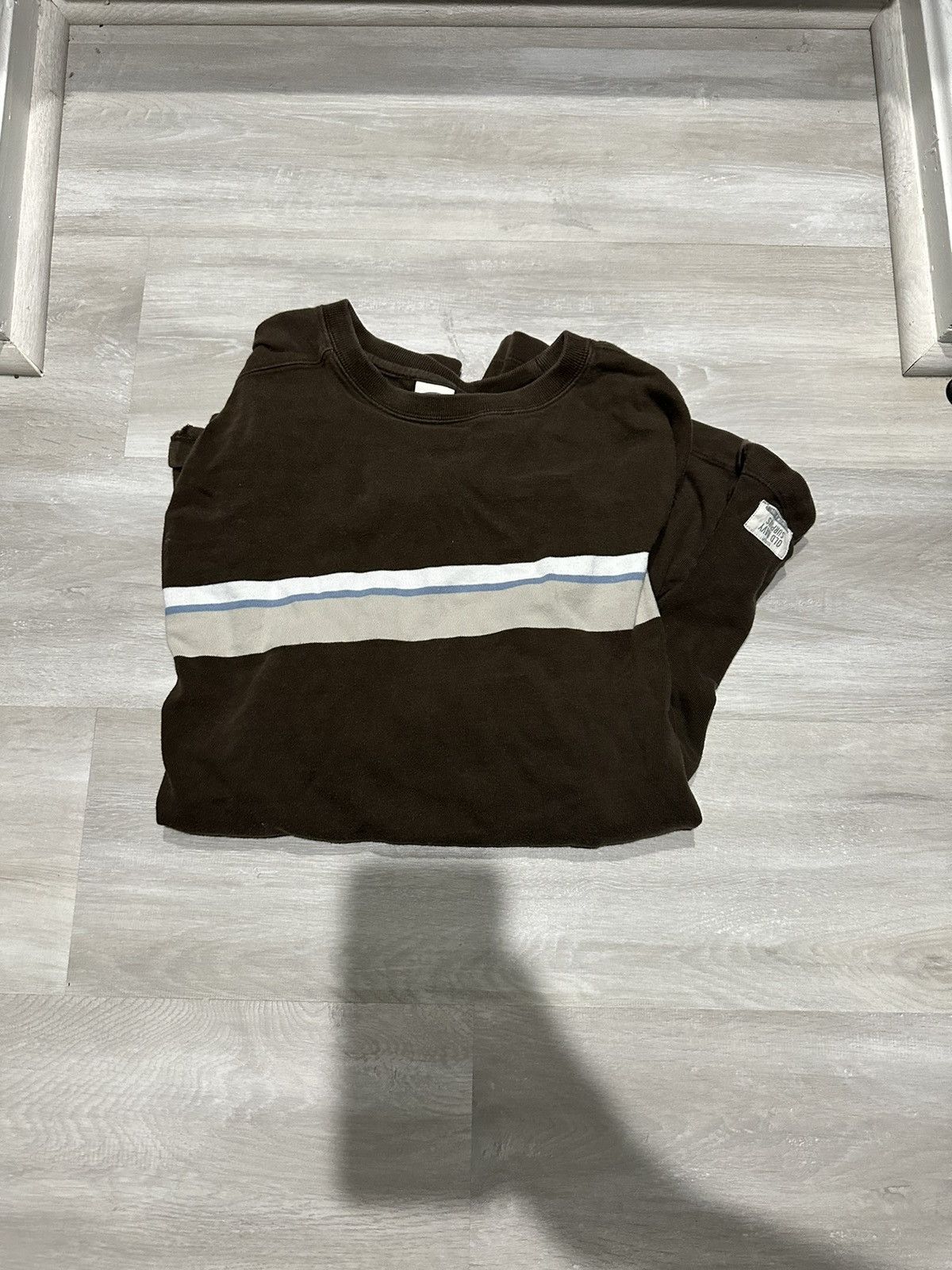 Old Navy brown striped long sleeve Size US L / EU 52-54 / 3 - 1 Thumbnail