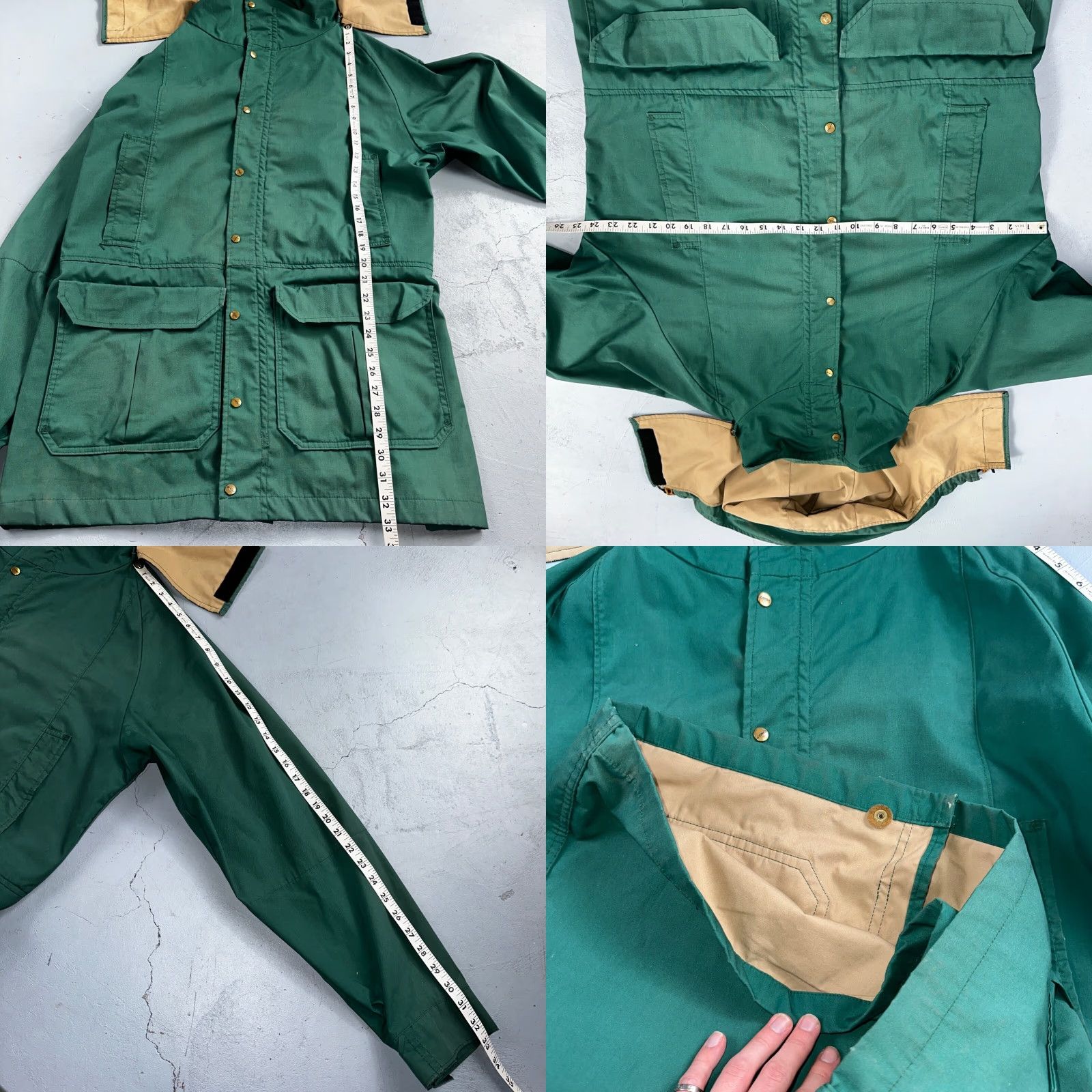 Vintage VINTAGE Camp7 Jacket Men XL Green Full Zip Hooded Windbreaker Size US XL / EU 56 / 4 - 8 Thumbnail