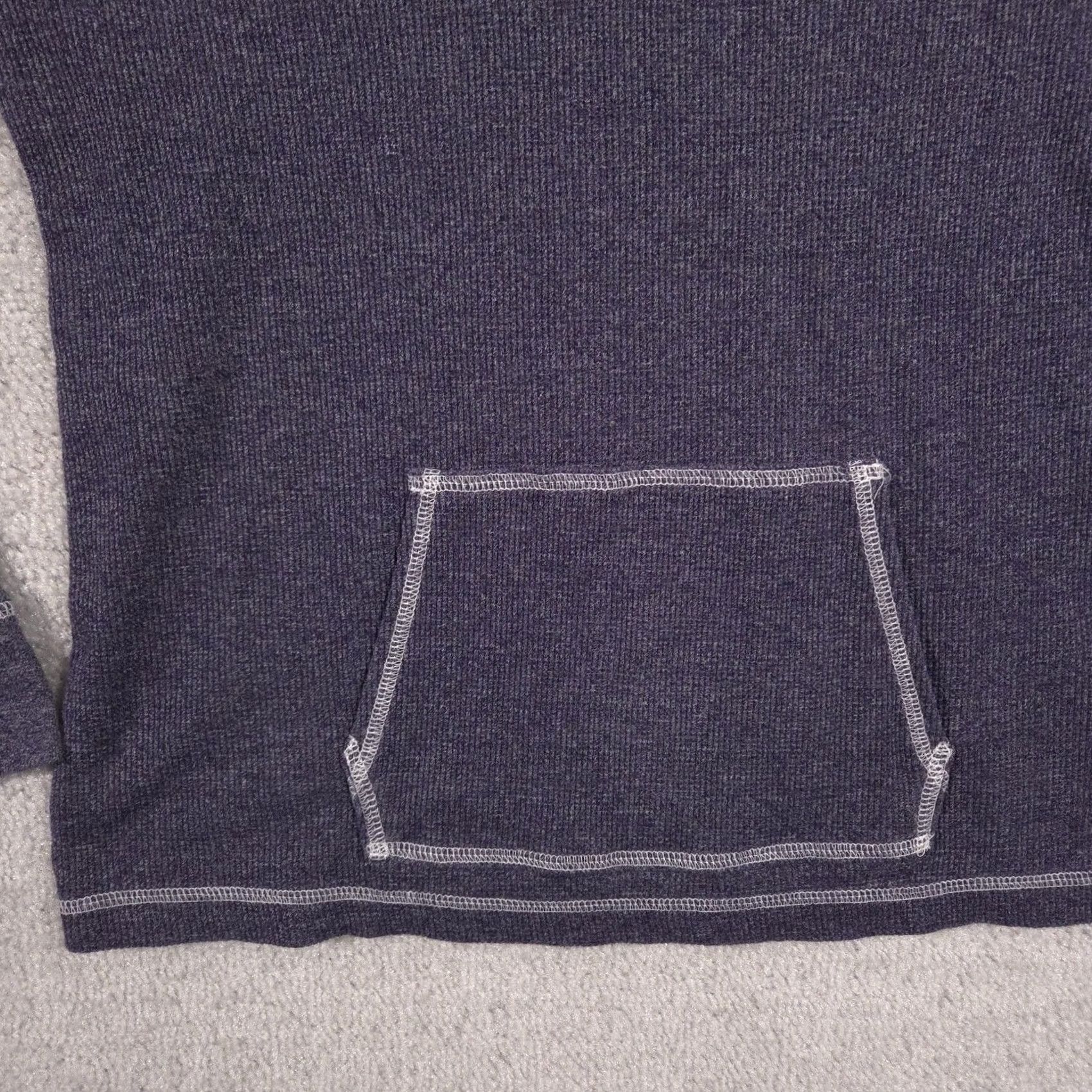 Liz Claiborne Liz Claiborne Lizwear Shirt Womens Small Gray Thermal V Neck Long Sleeve Size S / US 4 / IT 40 - 4 Thumbnail