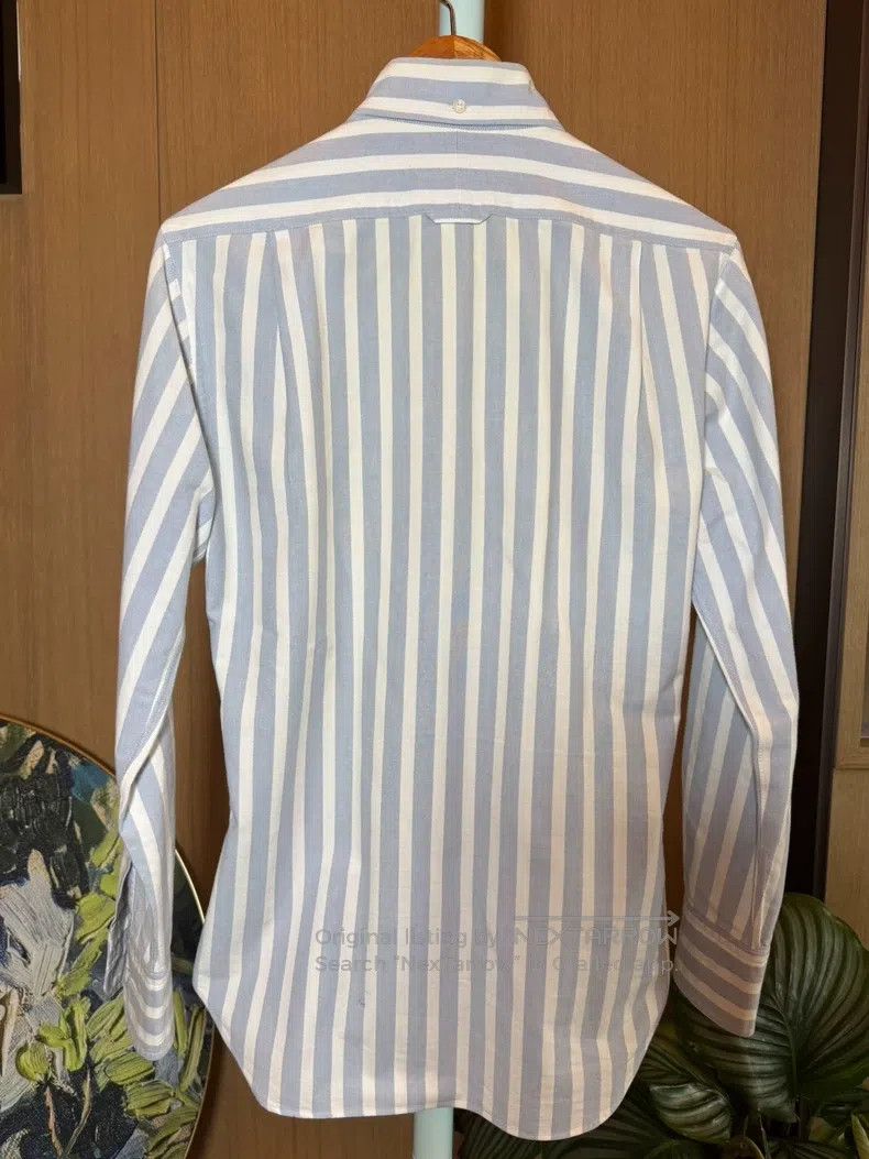 Thom Browne Thom Browne Blue and white striped shirt Size US S / EU 44-46 / 1 - 5 Thumbnail