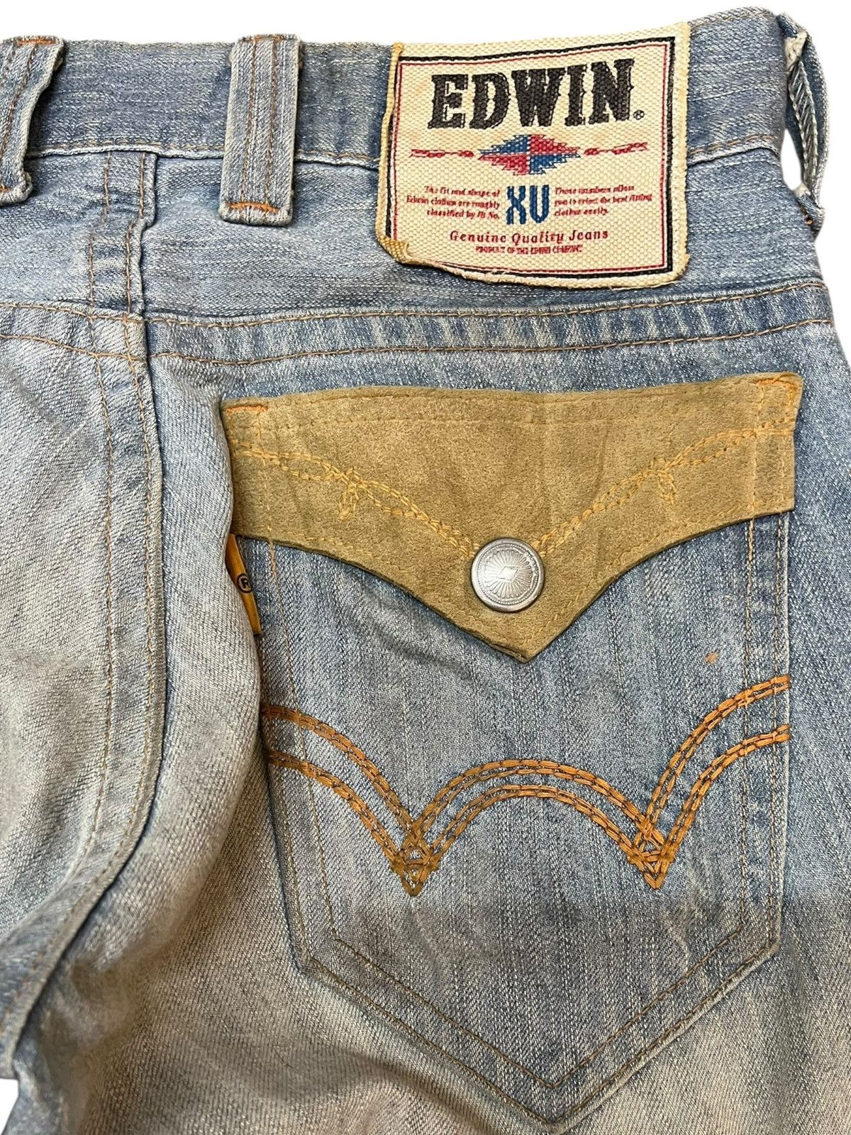 Beauty Beast × Edwin Vintahe Edwin XV Flare Faded Mudwash Denim Size US 30 / EU 46 - 9 Thumbnail