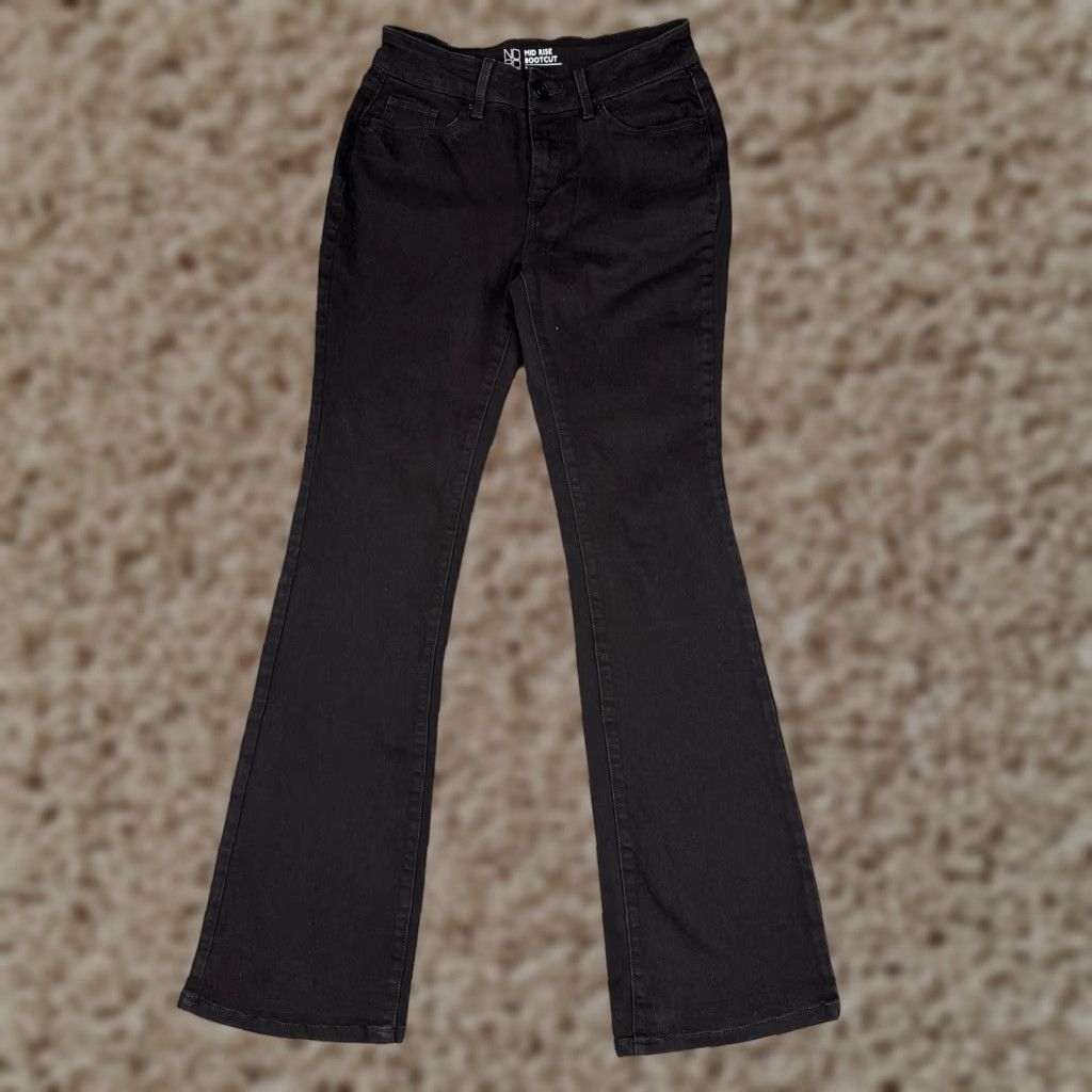 Vintage Nobo Jeans Juniors 5 Bootcut Dark Wash Mid Rise Stretch Denim Pants 5-Pocket Black Women's Size 27" / US 4 / IT 40 - 1 Thumbnail