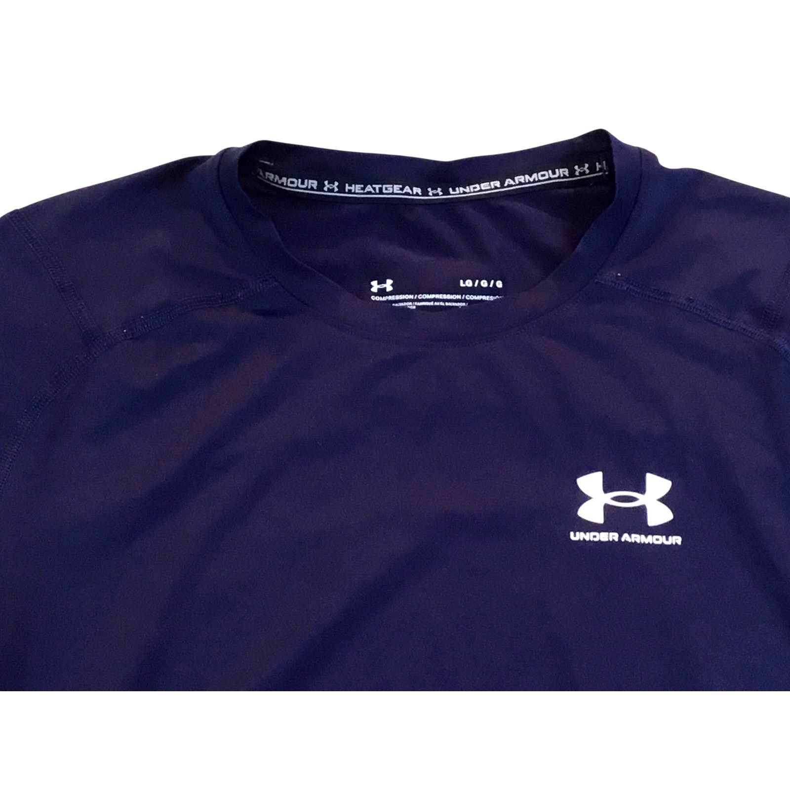 Under Armour Under Armour Ladies Heatgear Compression Top Navy Blue Large Size L / US 10 / IT 46 - 7 Thumbnail
