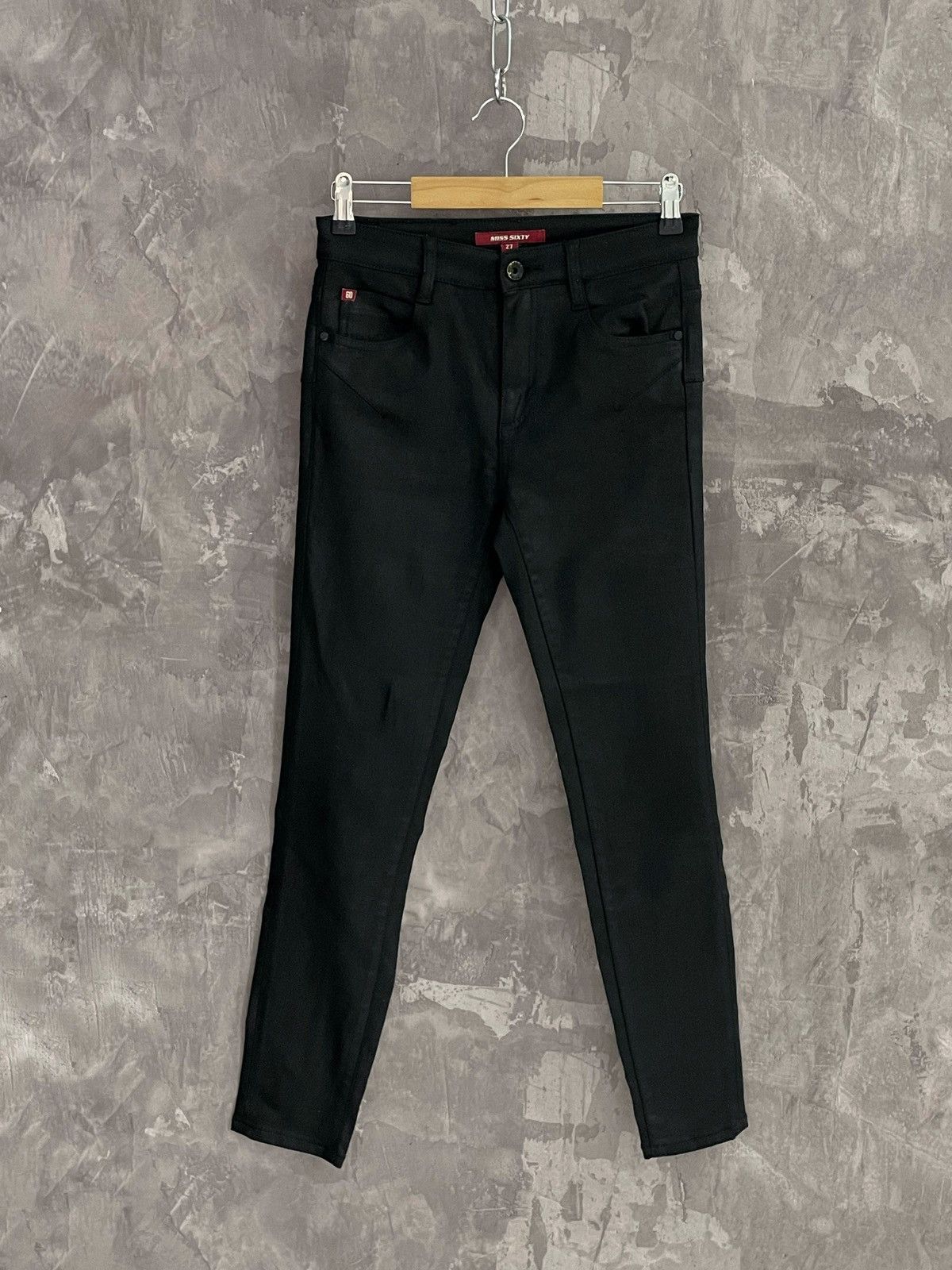 Beauty Beast × Hysteric Glamour × Miss Sixty Vintage Miss Sixty Black Skinny Glamour Y2K Jeans Size 27" / US 4 / IT 40 - 1 Thumbnail