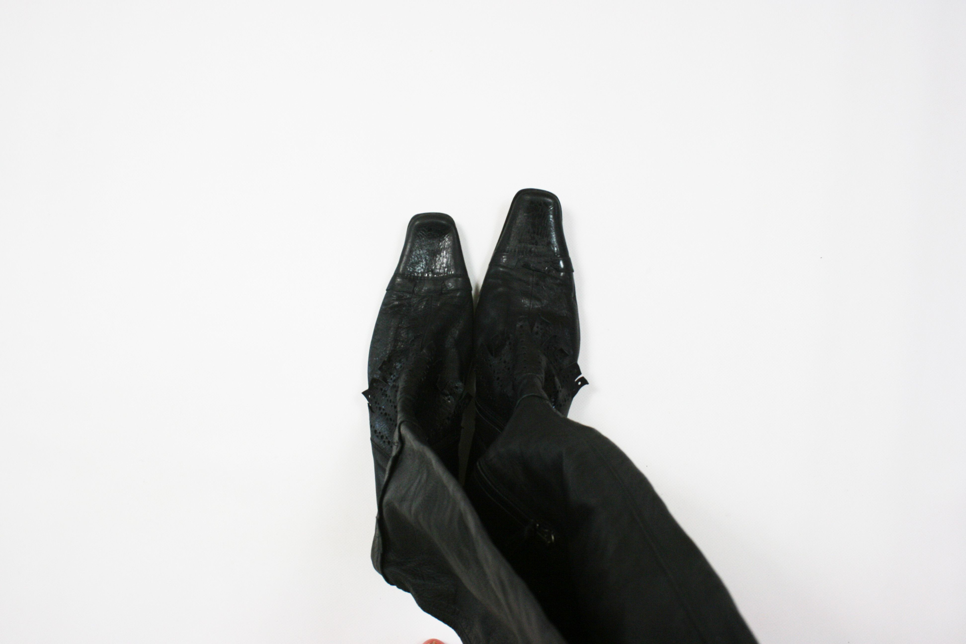 Marsell Square Toe Avant-Garde Leather High Boots Size US 9 / IT 39 - 7 Thumbnail