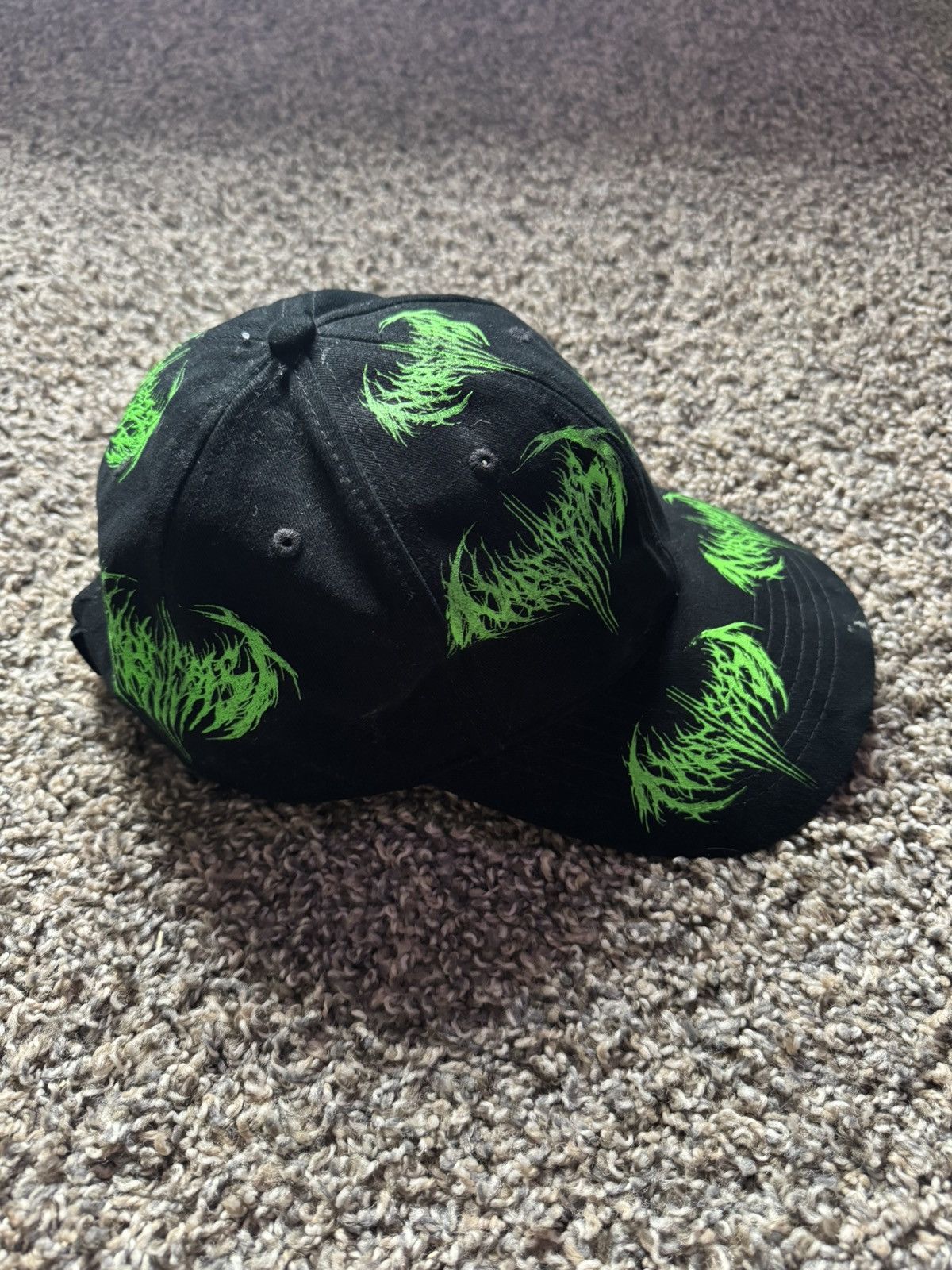 Playboi Carti Narcissist green and black hat | Grailed